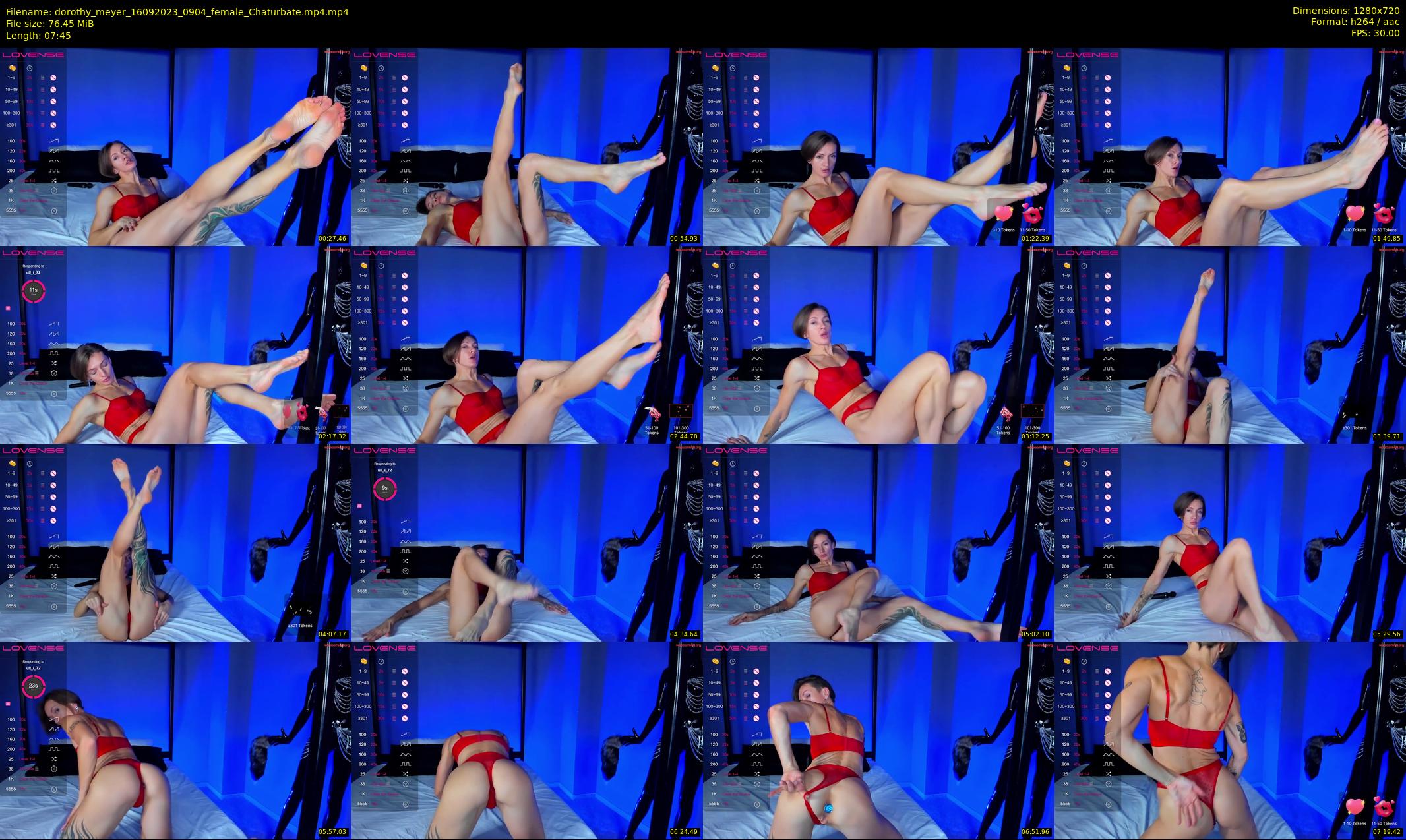 dorothy_meyer — 8 minute Chaturbate female cam show recording, 720p, Sep 16, 2023
