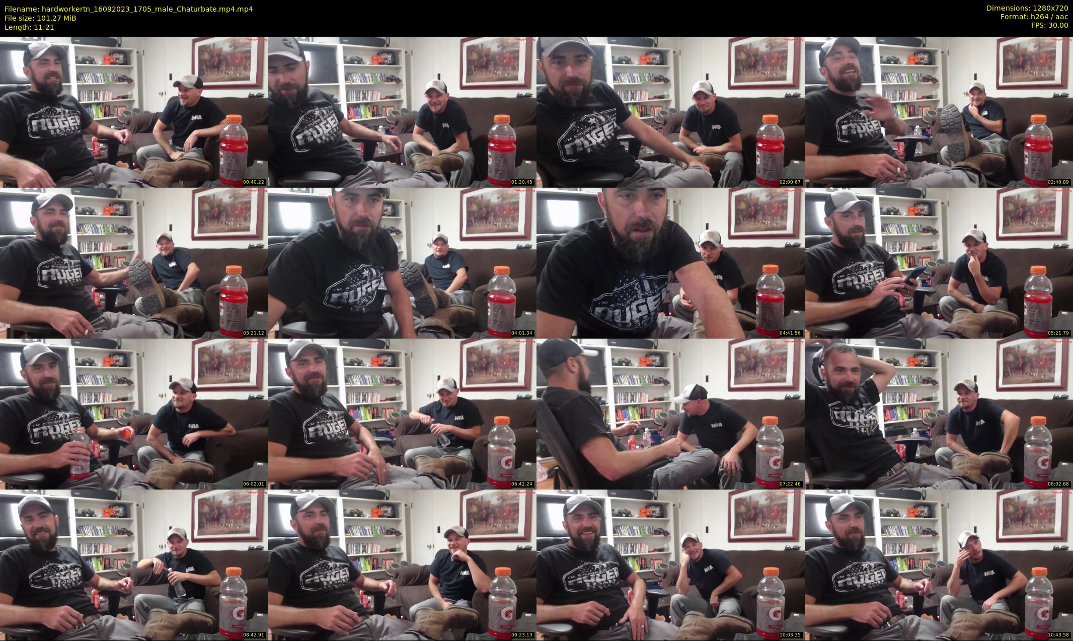 hardworkertn — 12 minute Chaturbate male cam show recording, 720p, Sep 16, 2023