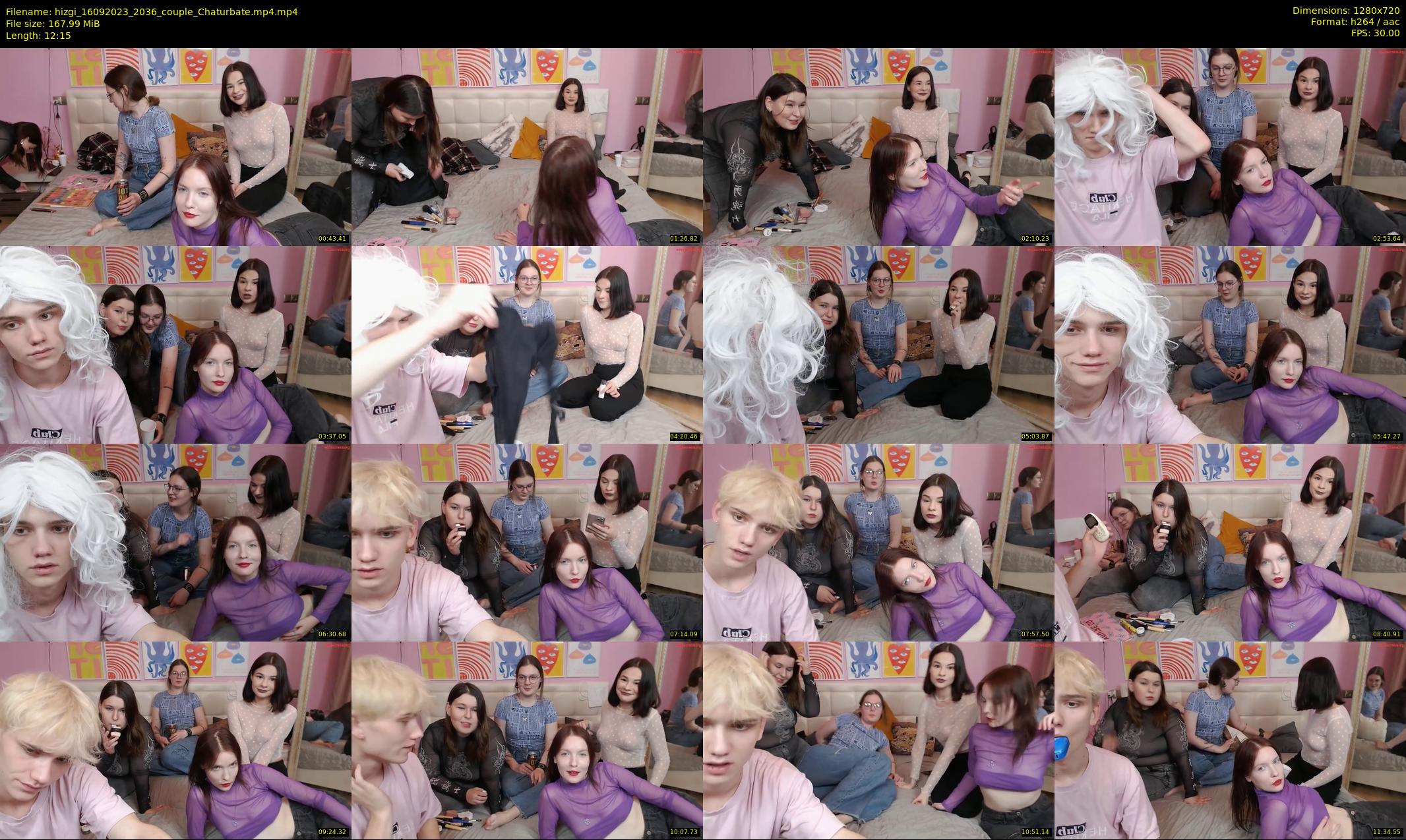 hizgi — 13 minute Chaturbate couple cam show recording, 720p, Sep 16, 2023