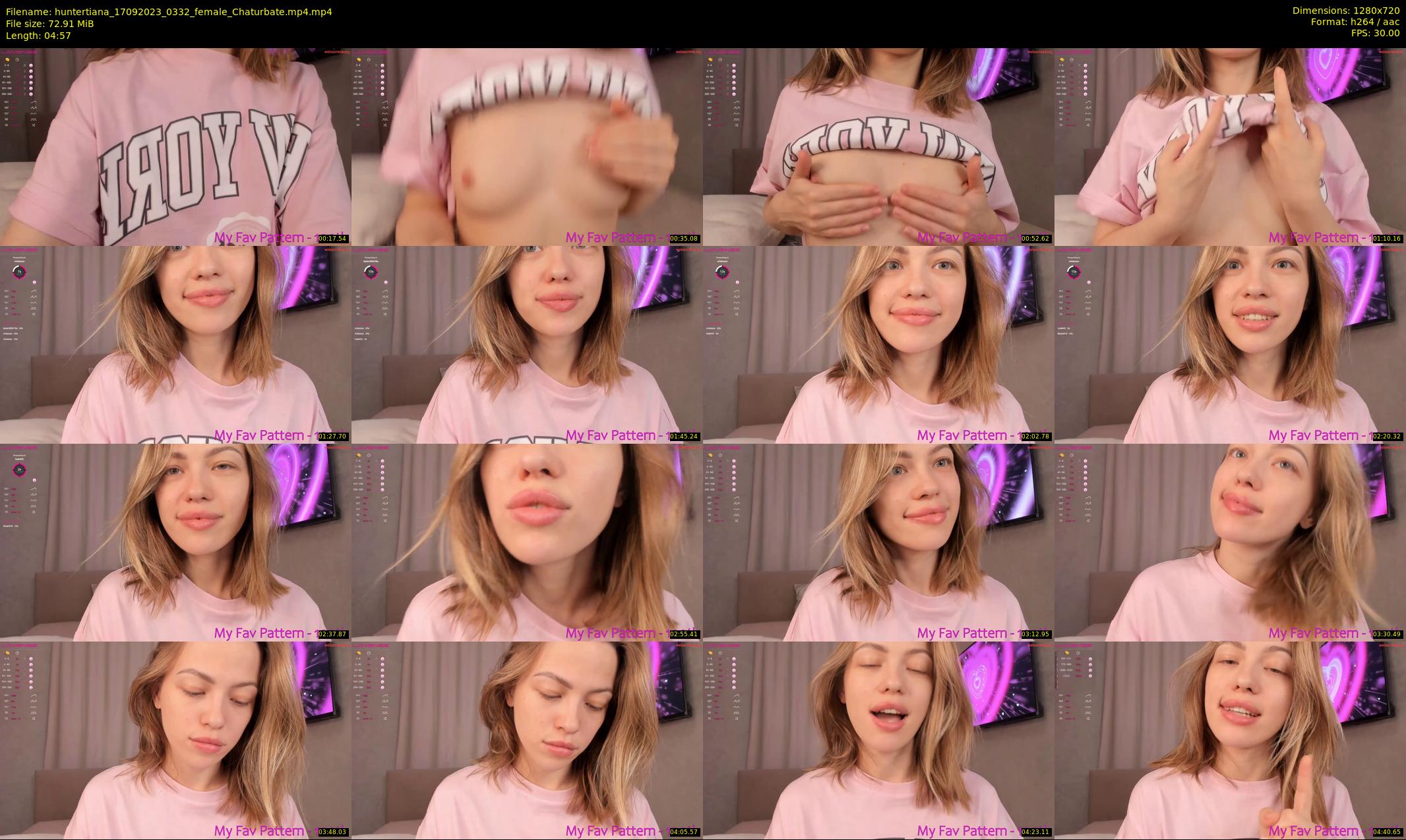 huntertiana — 5 minute Chaturbate female cam show recording, 720p, Sep 17, 2023