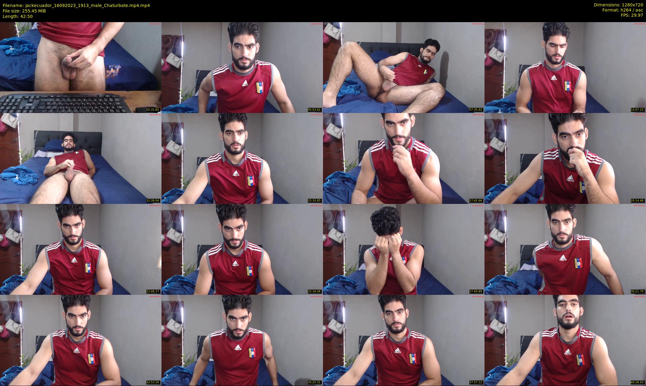 jackecuador — 43 minute Chaturbate male cam show recording, 720p, Sep 16, 2023