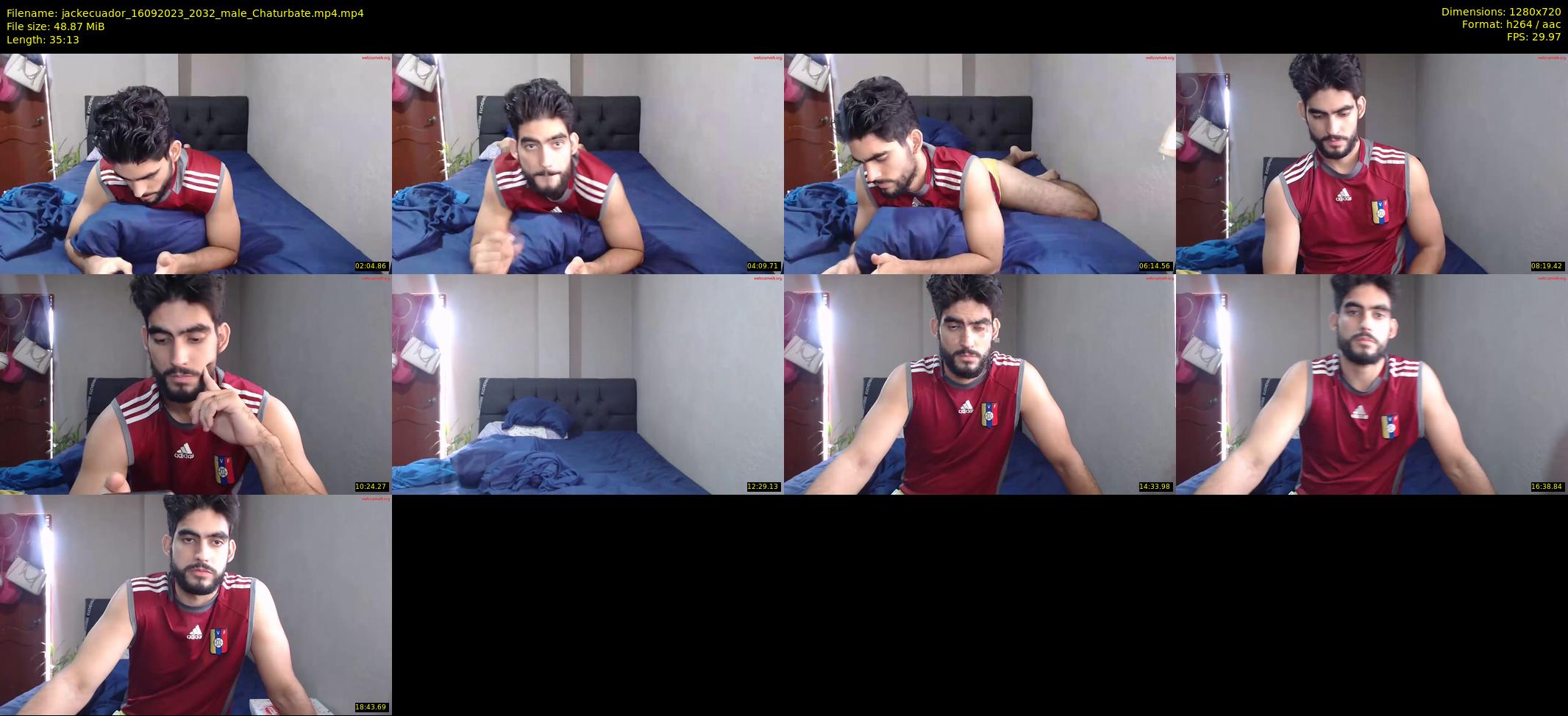jackecuador — 36 minute Chaturbate male cam show recording, 720p, Sep 16, 2023