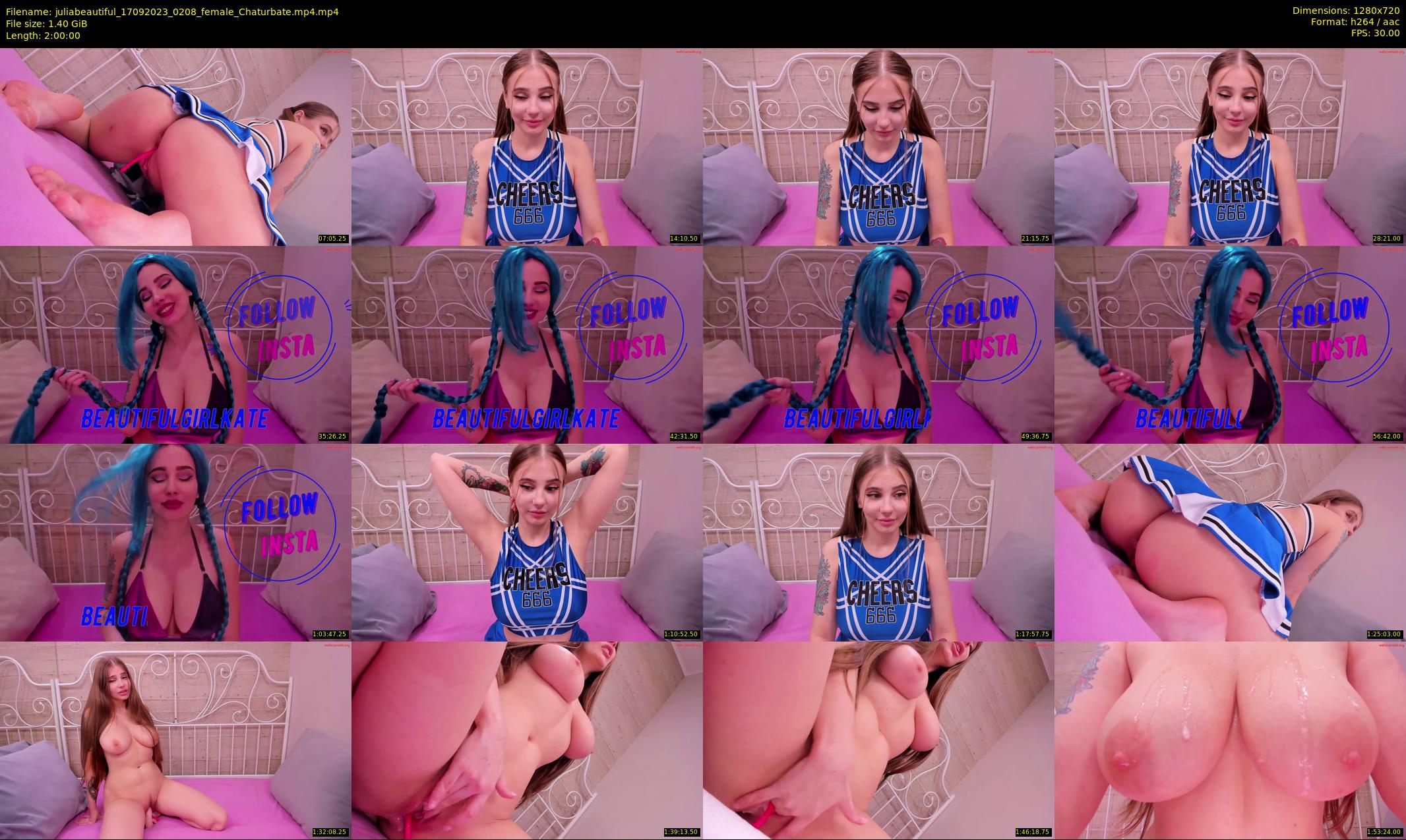 juliabeautiful — 120 minute Chaturbate female cam show recording, 720p, Sep 17, 2023