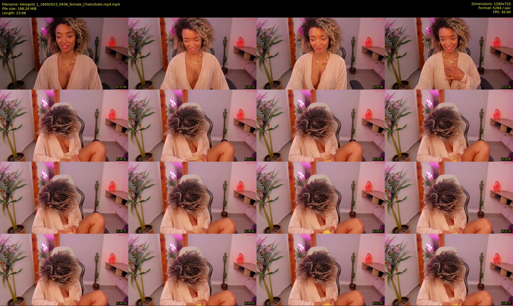 kleogold_1 — 24 minute Chaturbate female cam show recording, 720p, Sep 16, 2023