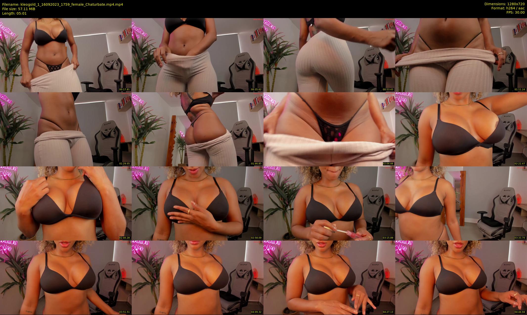 kleogold_1 — 6 minute Chaturbate female cam show recording, 720p, Sep 16, 2023