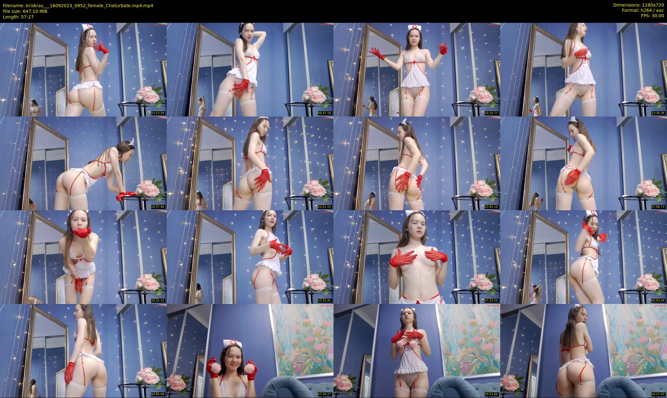 kriskras__ — 58 minute Chaturbate female cam show recording, 720p, Sep 16, 2023
