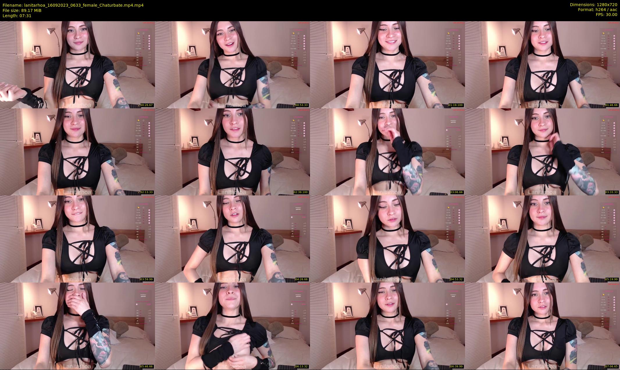 lanitarhoa — 8 minute Chaturbate female cam show recording, 720p, Sep 16, 2023