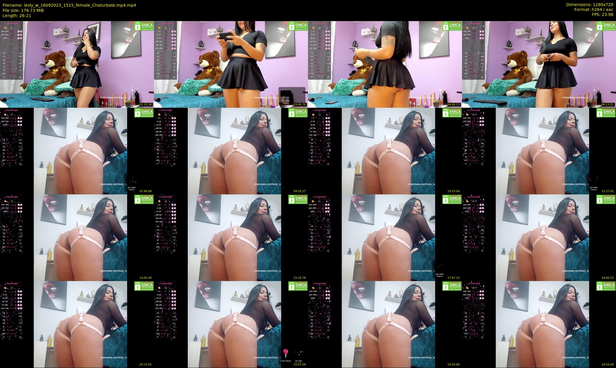 lesly_w — 27 minute Chaturbate female cam show recording, 720p, Sep 16, 2023