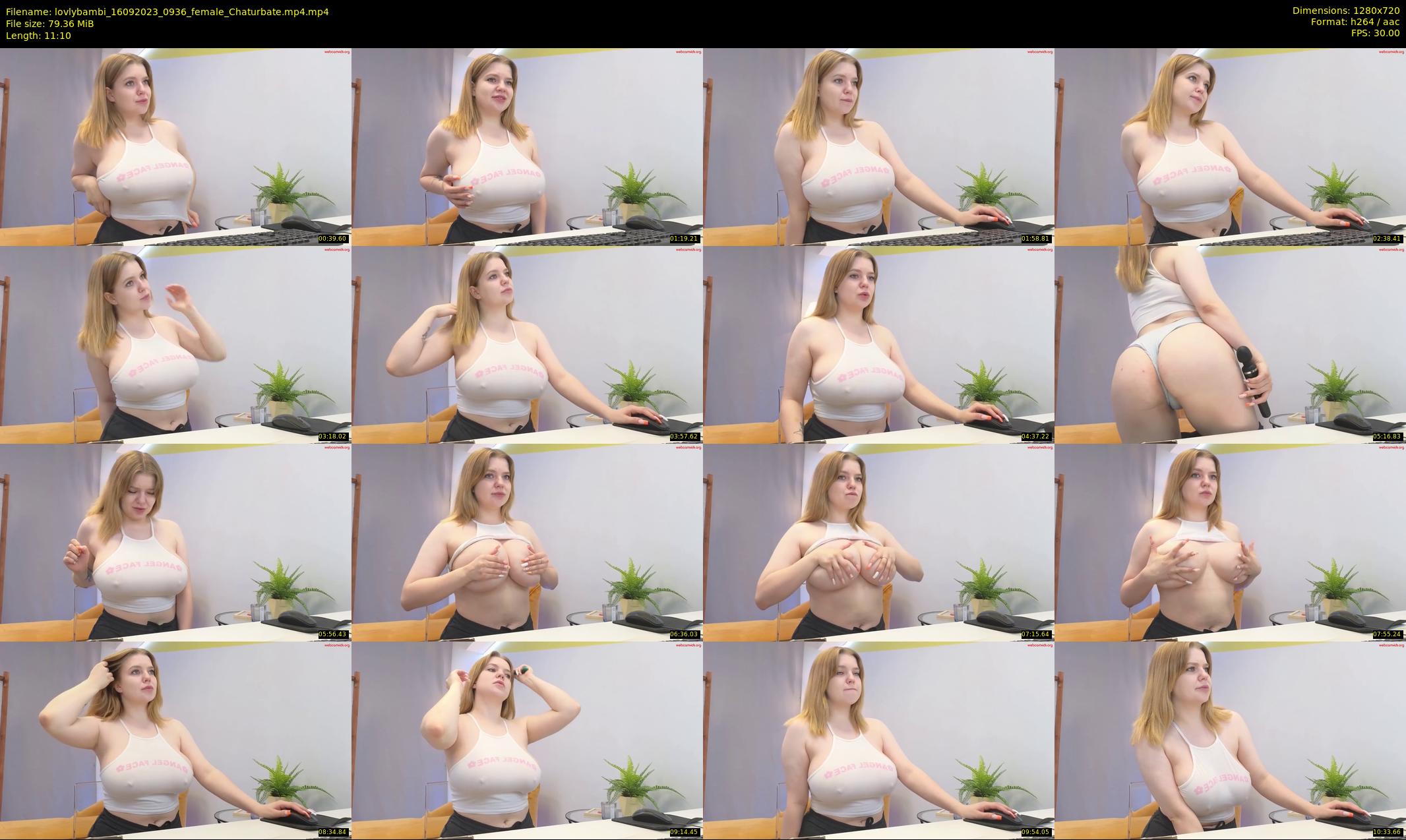 lovlybambi — 12 minute Chaturbate female cam show recording, 720p, Sep 16, 2023