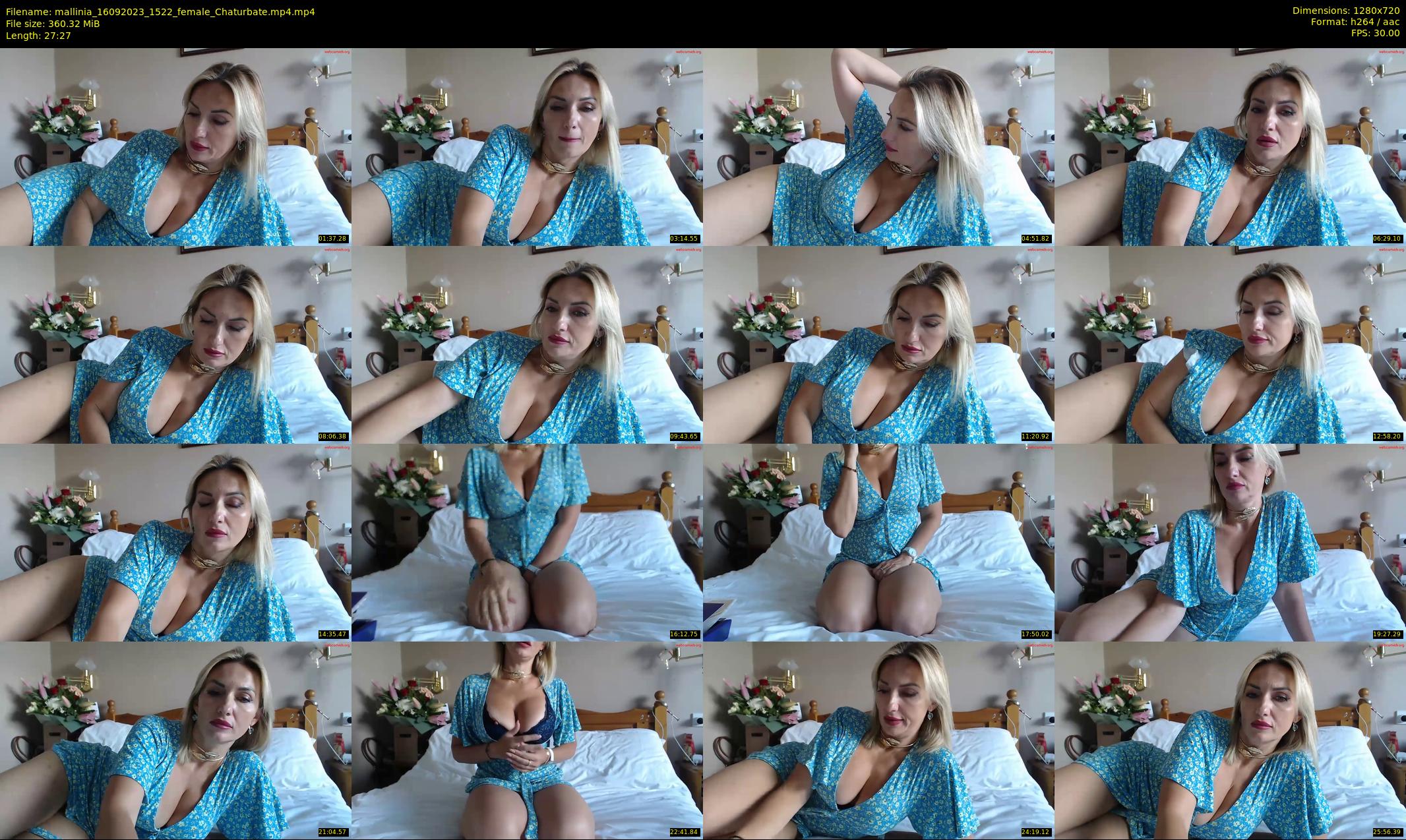 mallinia — 28 minute Chaturbate female cam show recording, 720p, Sep 16, 2023