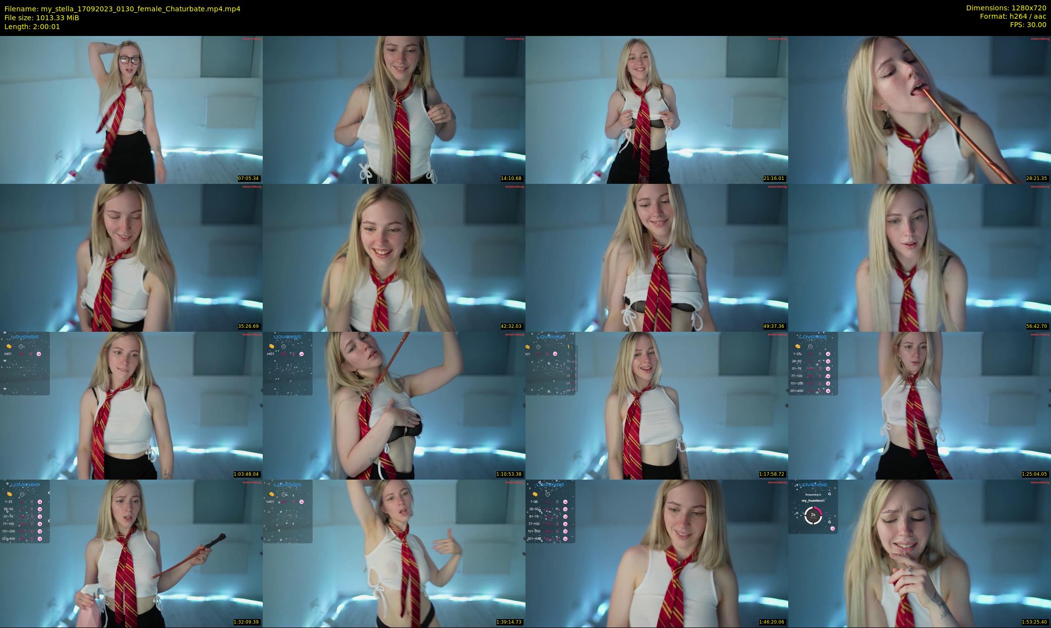 my_stella — 121 minute Chaturbate female cam show recording, 720p, Sep 17, 2023