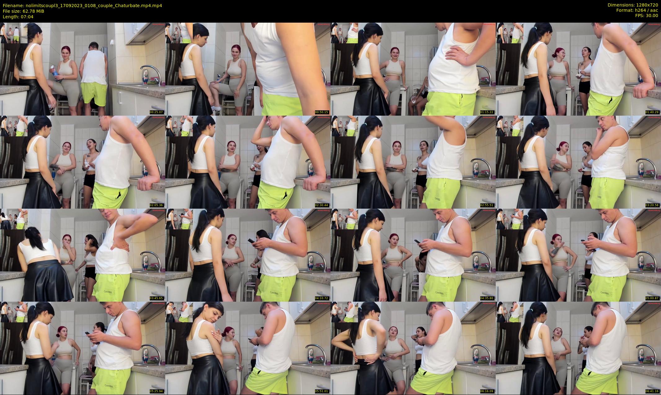 nolimitscoupl3 — 8 minute Chaturbate couple cam show recording, 720p, Sep 17, 2023
