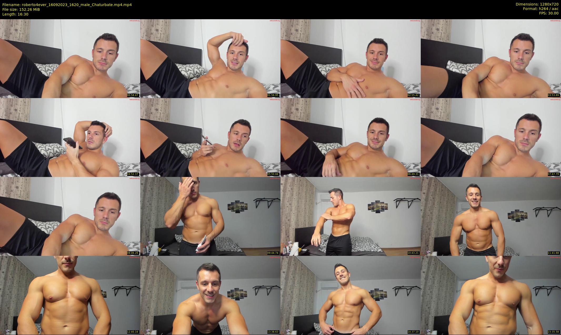 roberto4ever — 17 minute Chaturbate male cam show recording, 720p, Sep 16, 2023