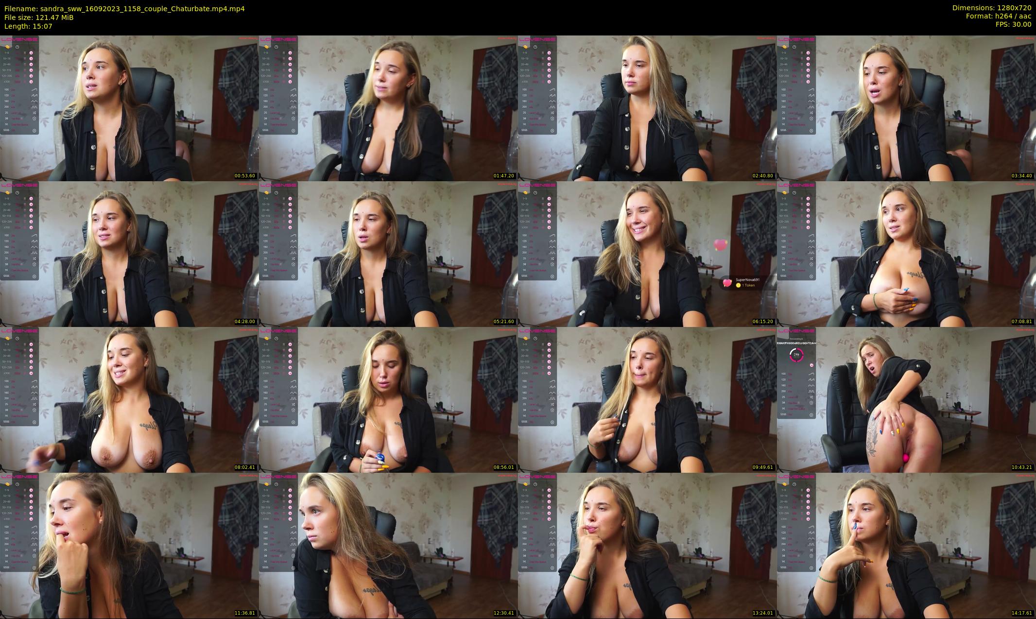 sandra_sww — 16 minute Chaturbate couple cam show recording, 720p, Sep 16, 2023
