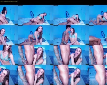 shineblue2728 — 17 minute Chaturbate couple cam show recording, 720p, Sep 16, 2023