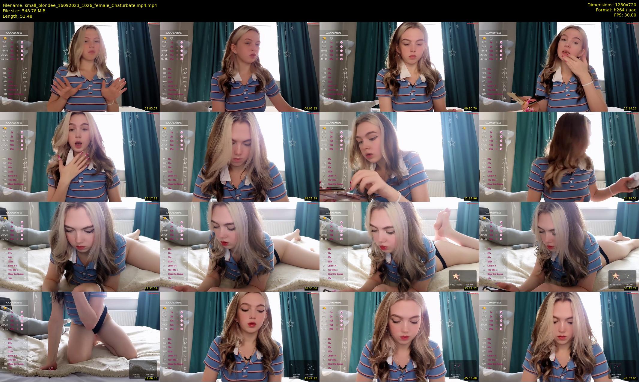 small_blondee — 52 minute Chaturbate female cam show recording, 720p, Sep 16, 2023