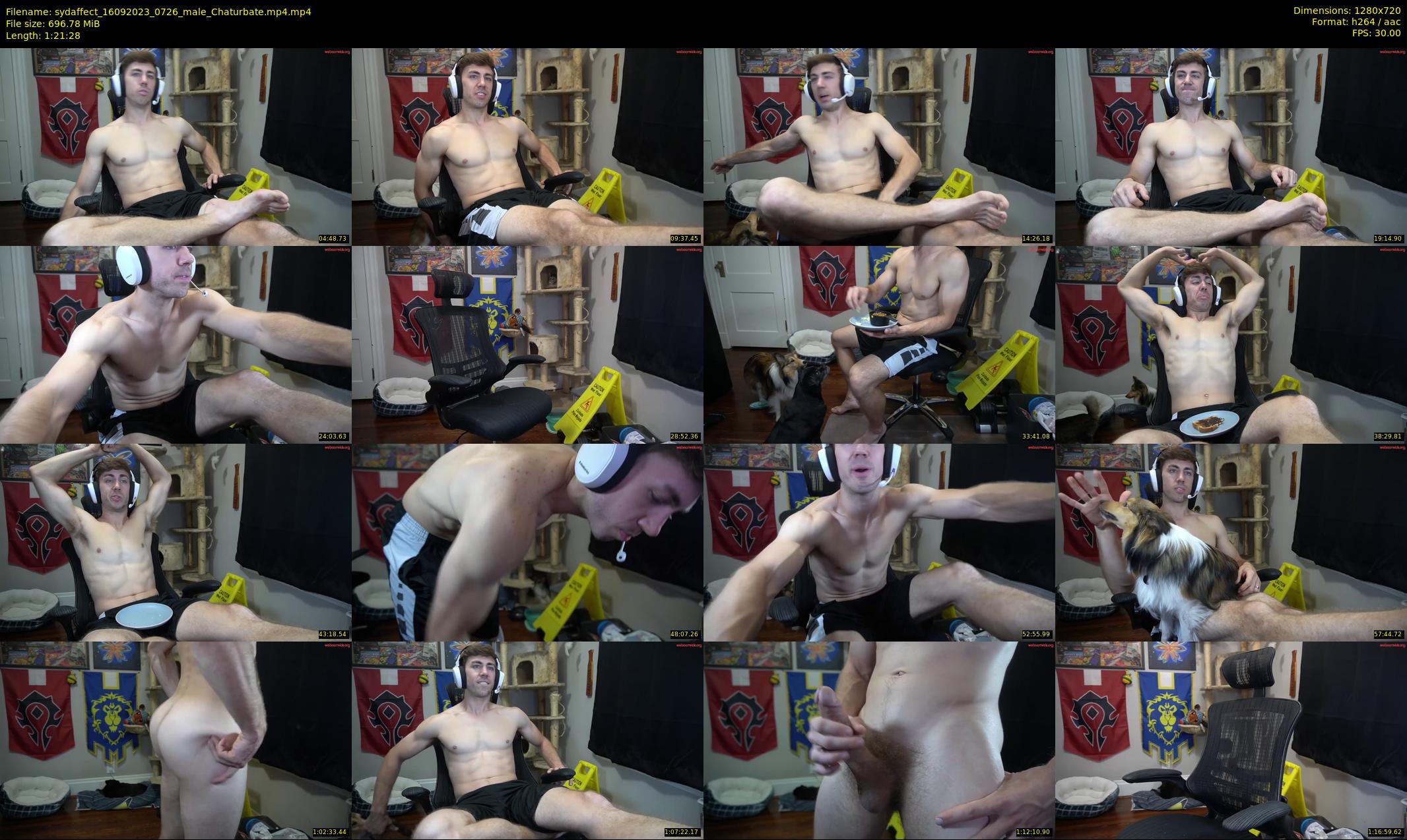 sydaffect — 82 minute Chaturbate male cam show recording, 720p, Sep 16, 2023
