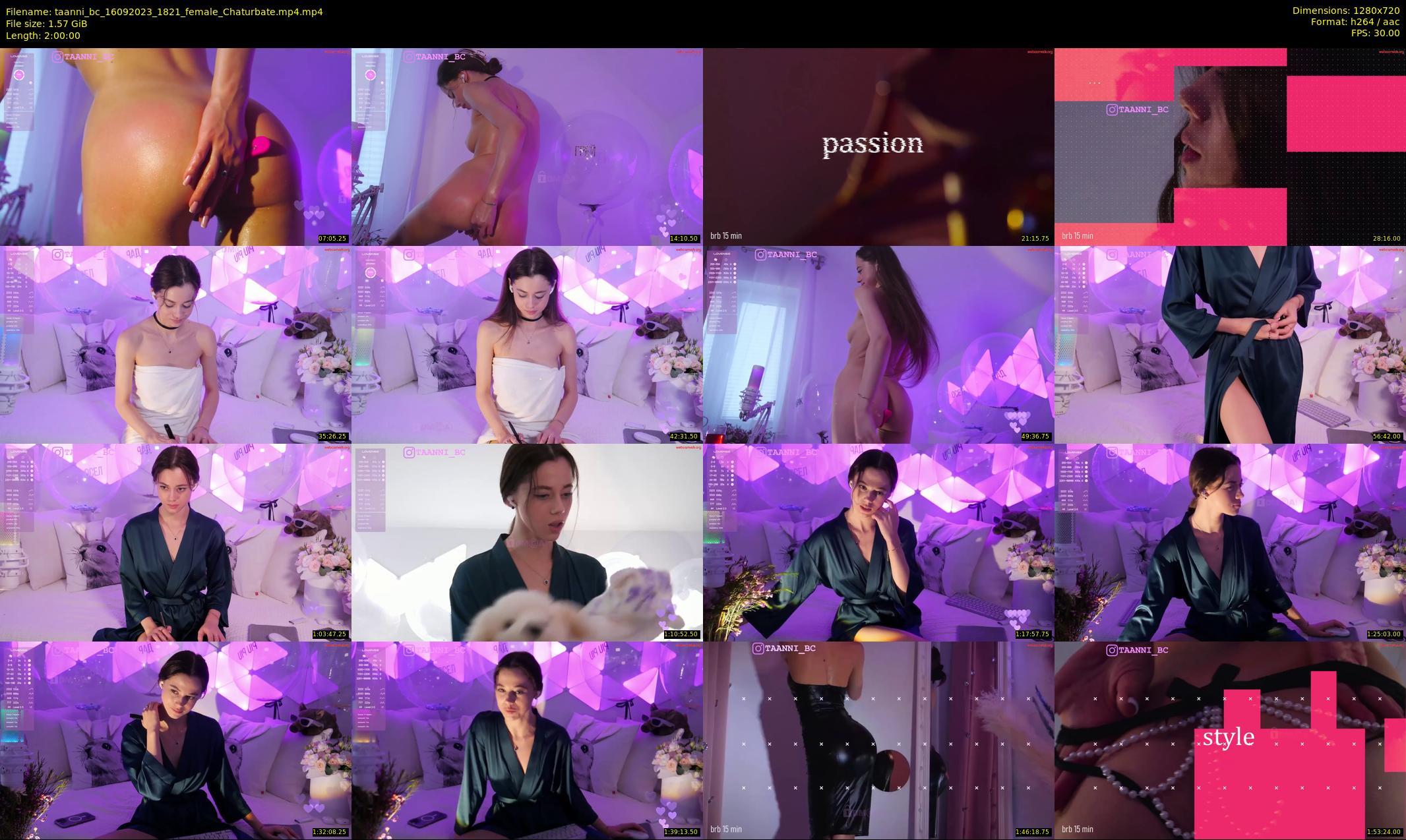 taanni_bc — 120 minute Chaturbate female cam show recording, 720p, Sep 16, 2023