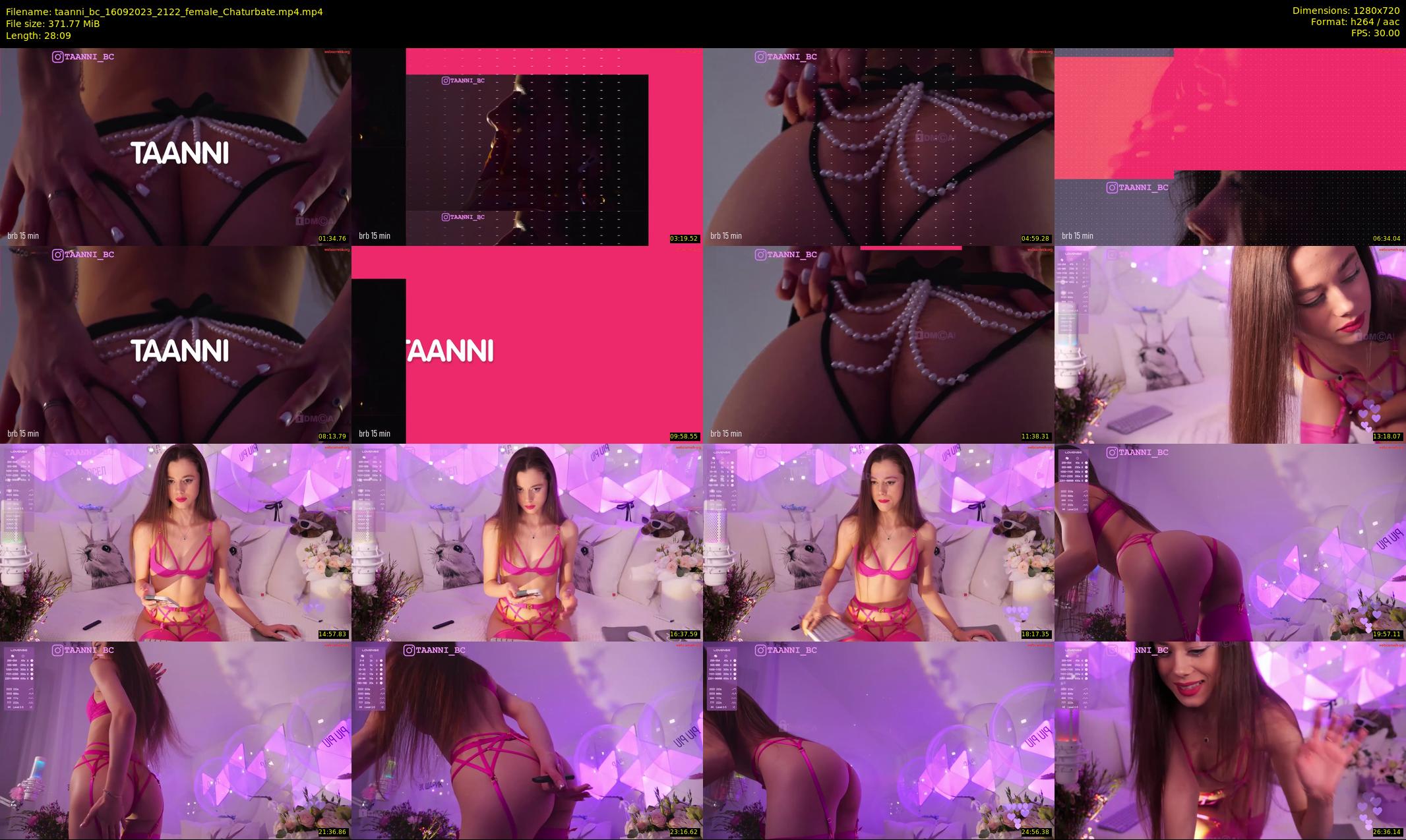 taanni_bc — 29 minute Chaturbate female cam show recording, 720p, Sep 16, 2023