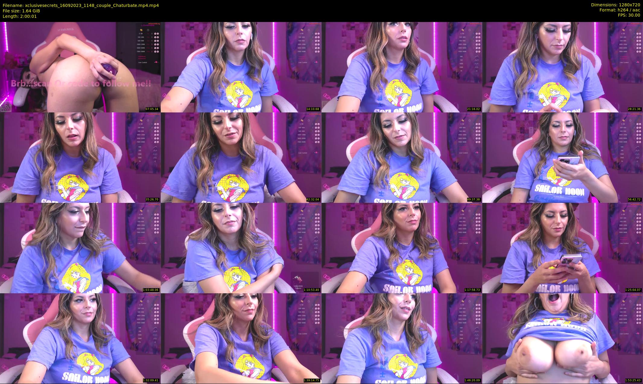xclusivesecrets — 121 minute Chaturbate female cam show recording, 720p, Sep 16, 2023