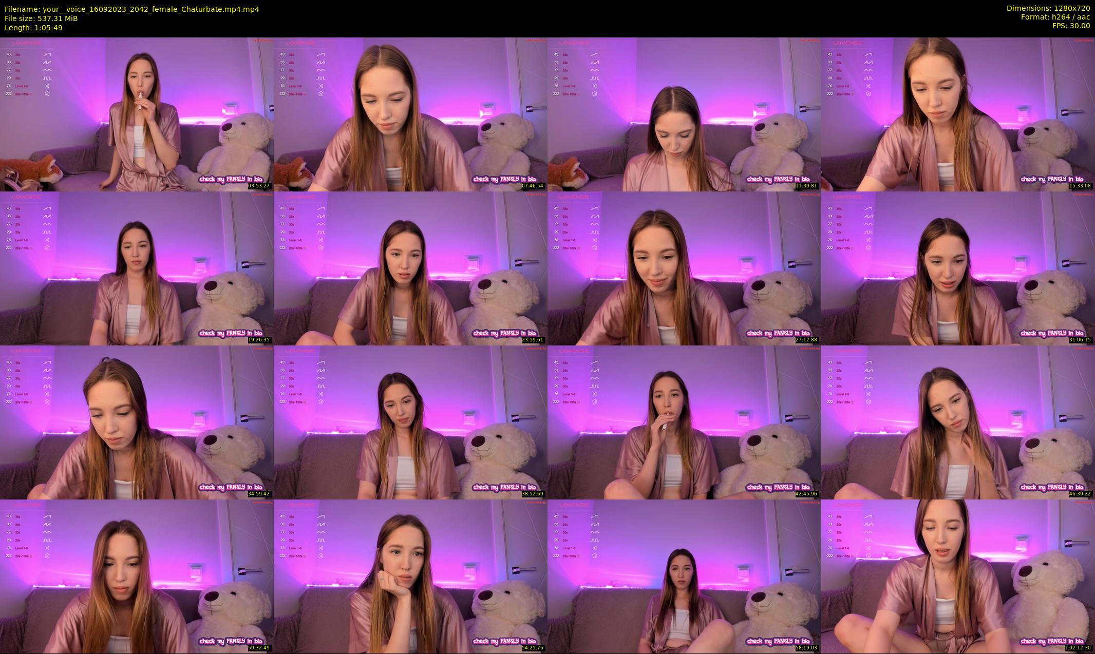 your__voice — 66 minute Chaturbate female cam show recording, 720p, Sep 16, 2023
