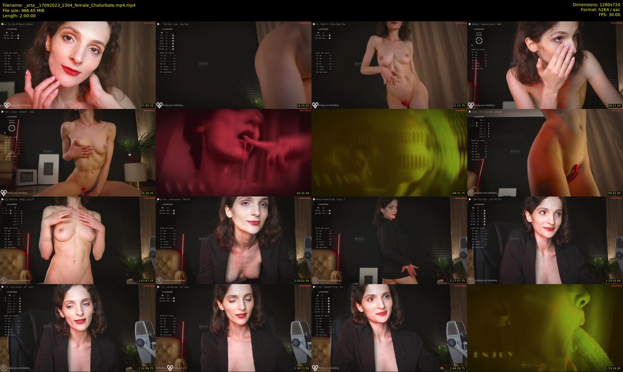 _arta_ — 120 minute Chaturbate female cam show recording, 720p, Sep 17, 2023