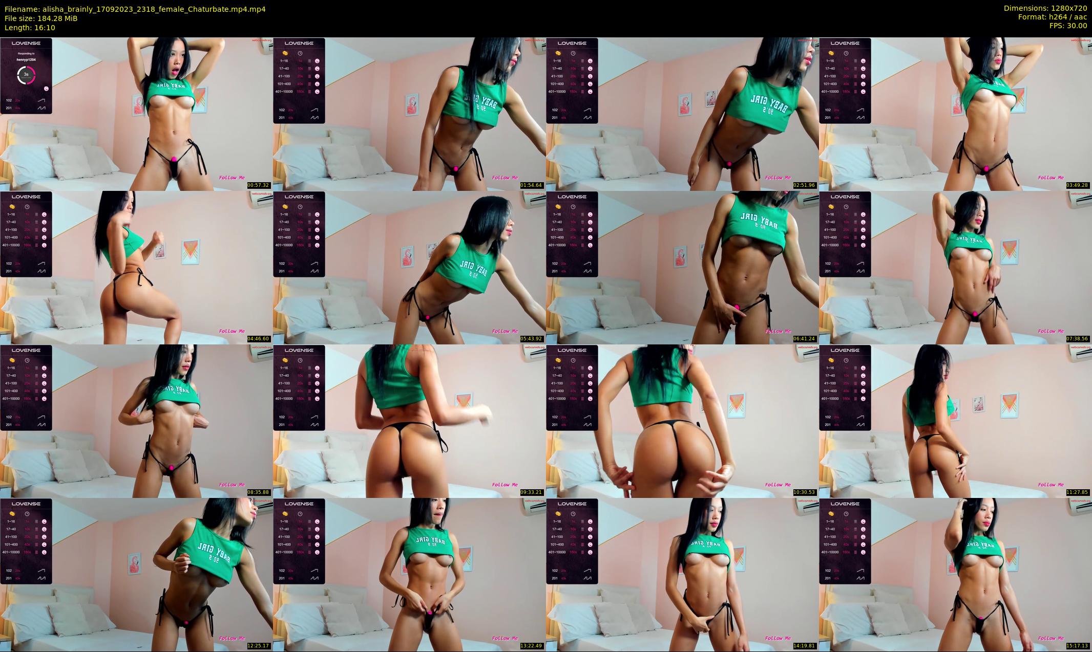 alisha_brainly — 17 minute Chaturbate female cam show recording, 720p, Sep 17, 2023