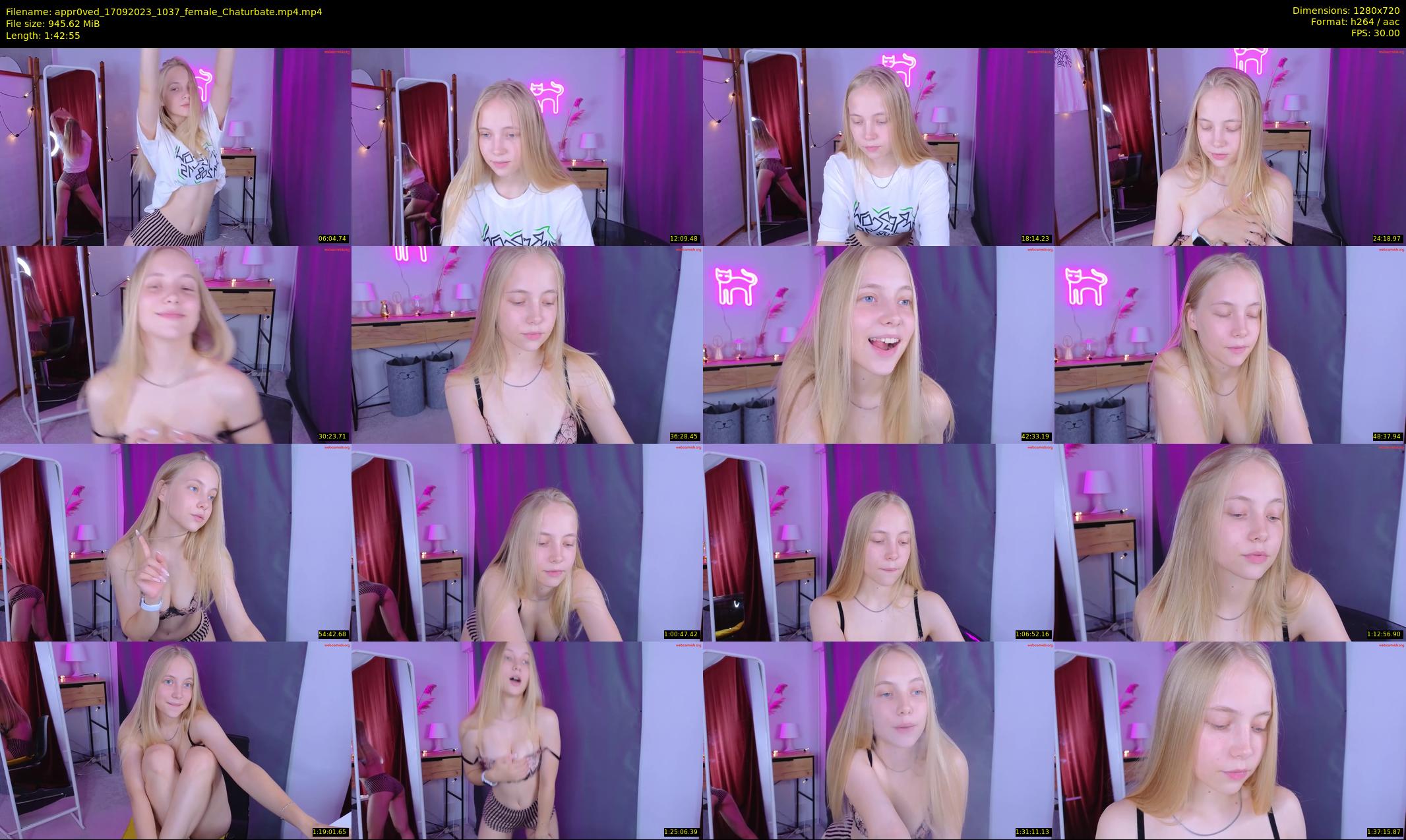 appr0ved — 103 minute Chaturbate female cam show recording, 720p, Sep 17, 2023