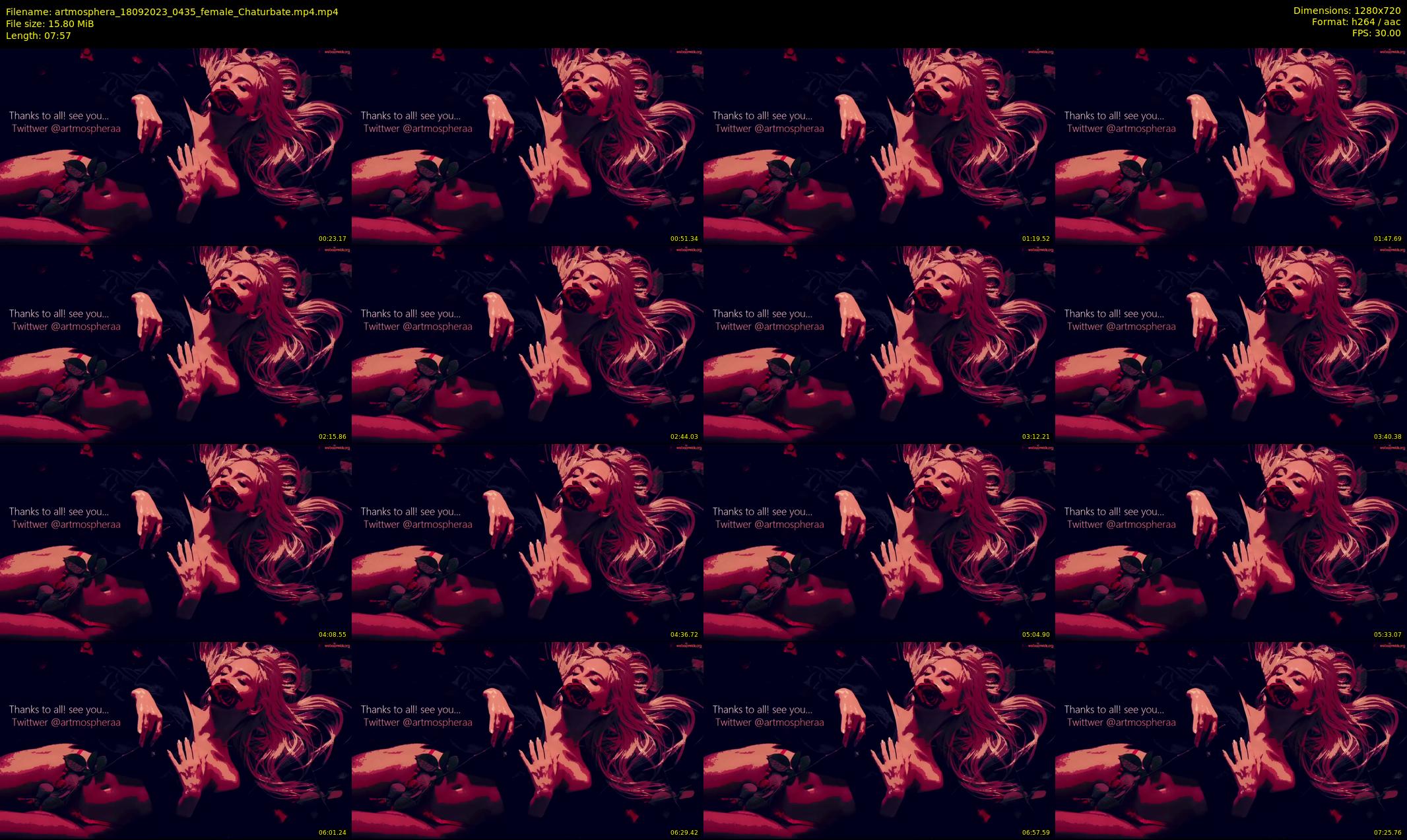 artmosphera — 8 minute Chaturbate female cam show recording, 720p, Sep 18, 2023