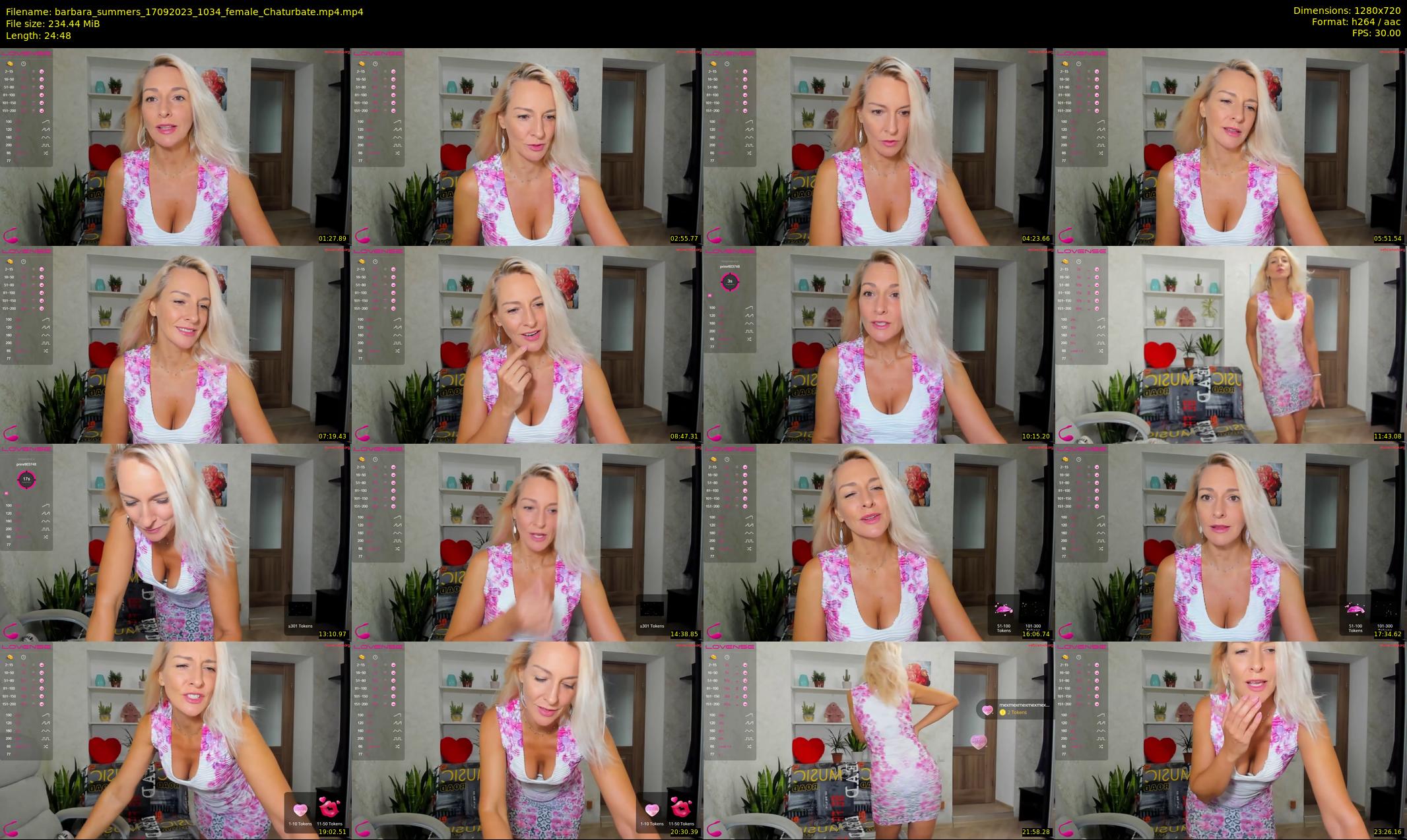 barbara_summers — 25 minute Chaturbate female cam show recording, 720p, Sep 17, 2023