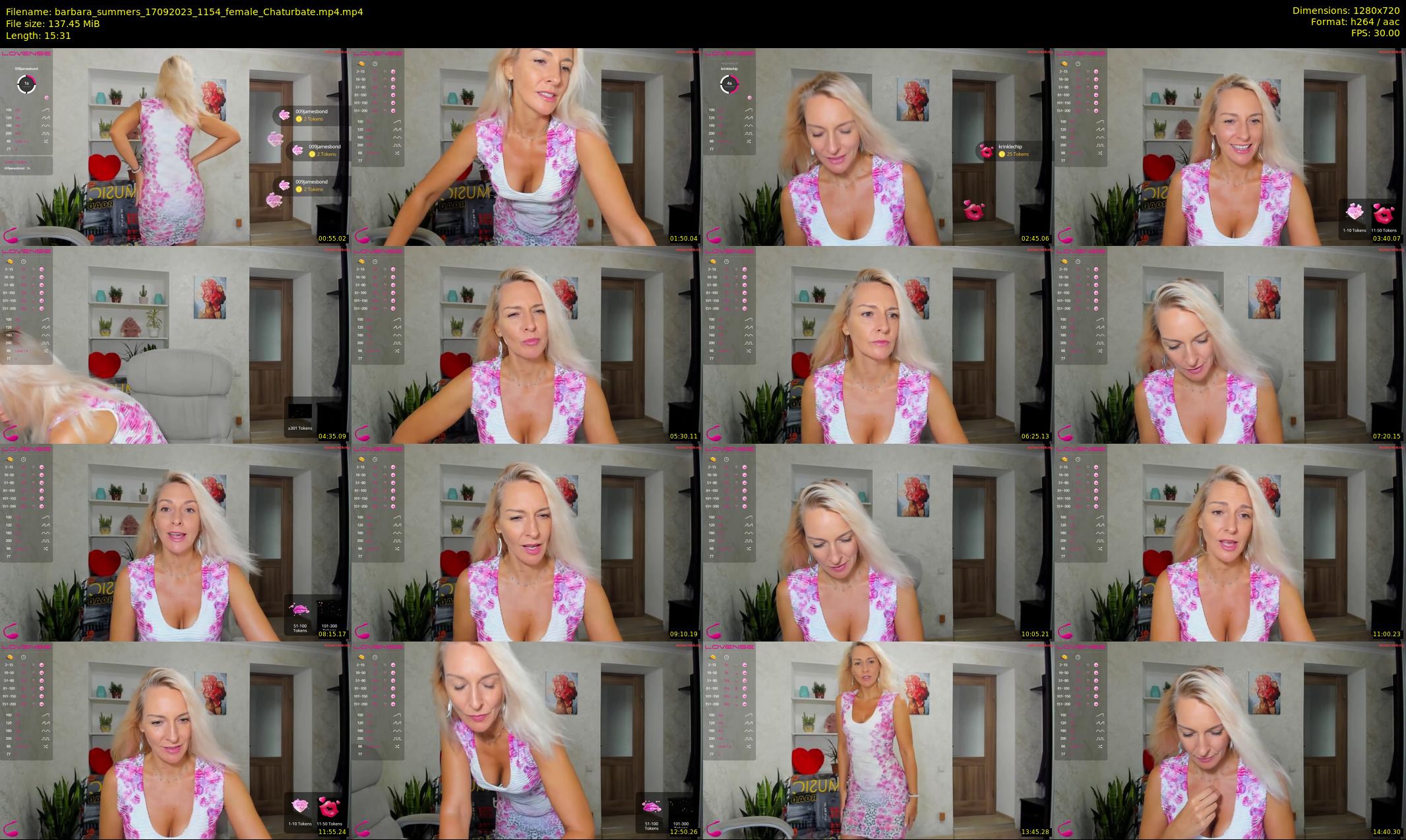 barbara_summers — 16 minute Chaturbate female cam show recording, 720p, Sep 17, 2023
