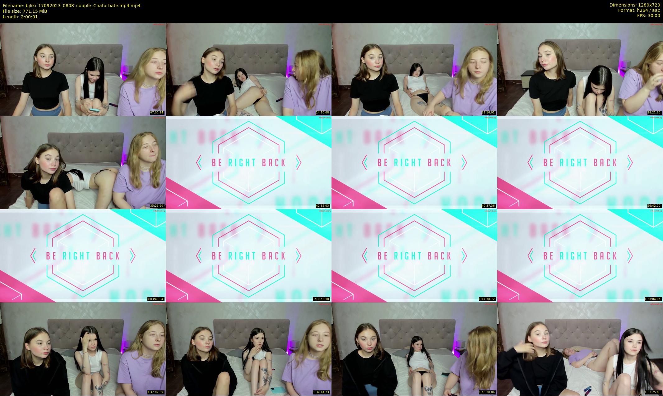 bjliki — 121 minute Chaturbate couple cam show recording, 720p, Sep 17, 2023