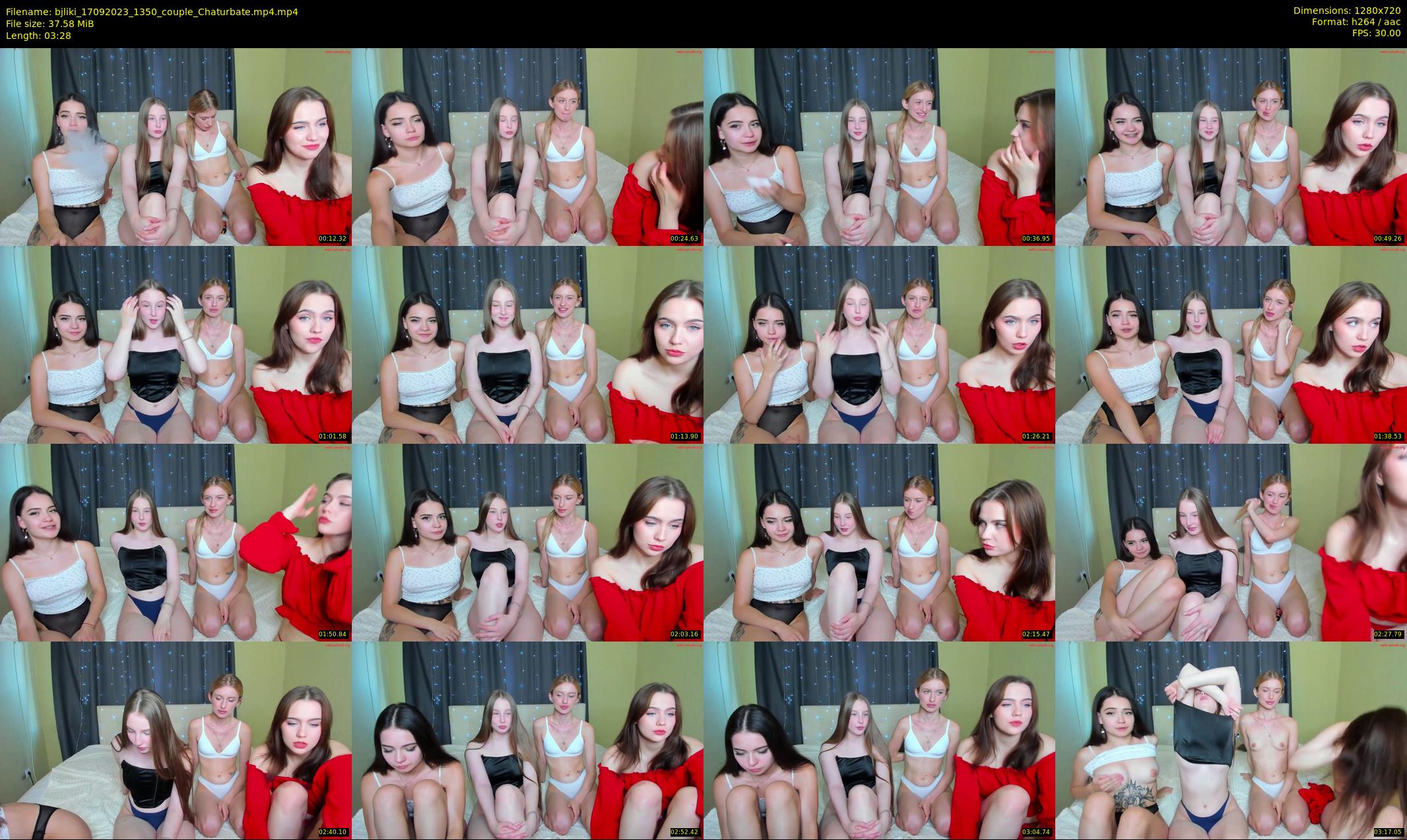 bjliki — 4 minute Chaturbate couple cam show recording, 720p, Sep 17, 2023
