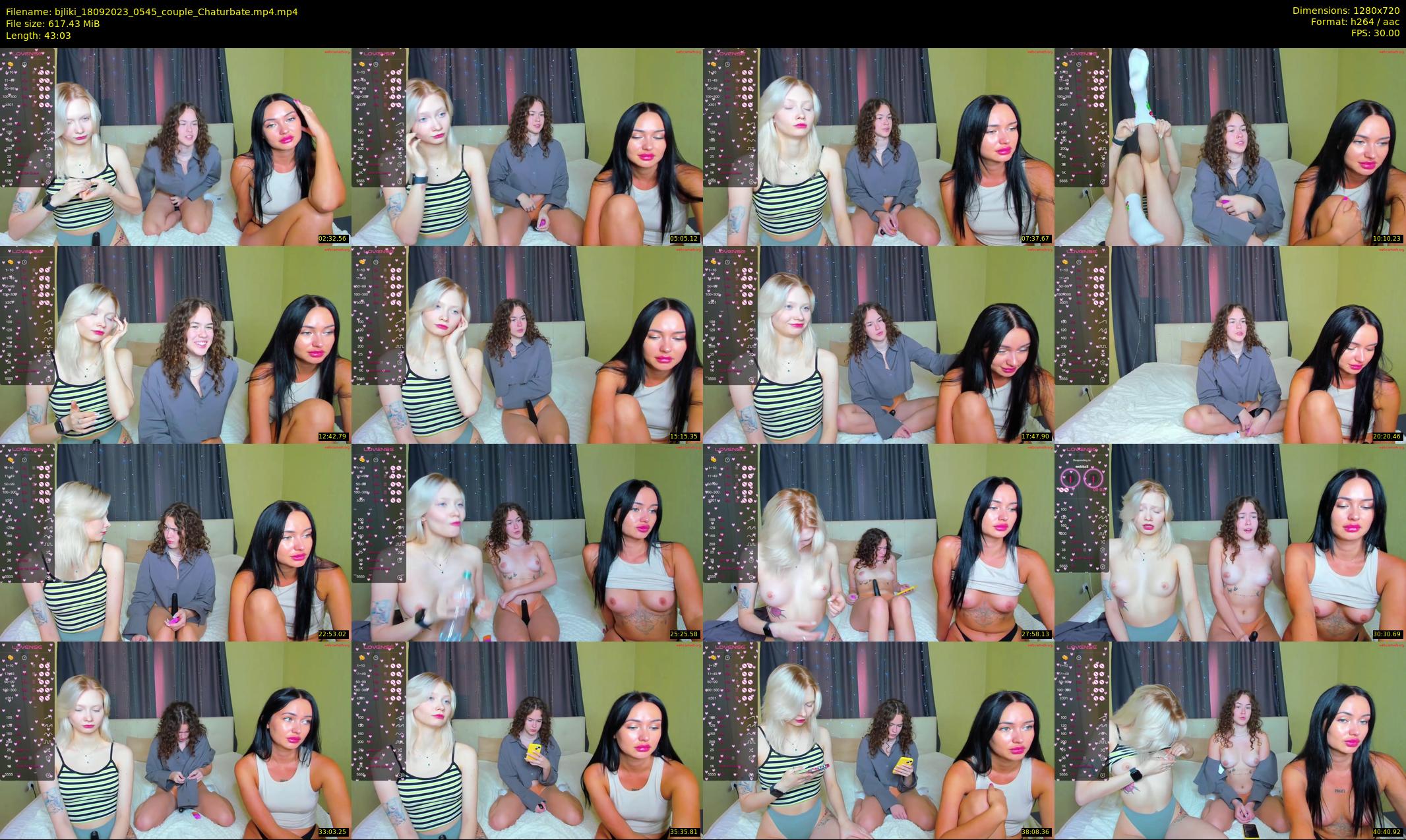bjliki — 44 minute Chaturbate couple cam show recording, 720p, Sep 18, 2023