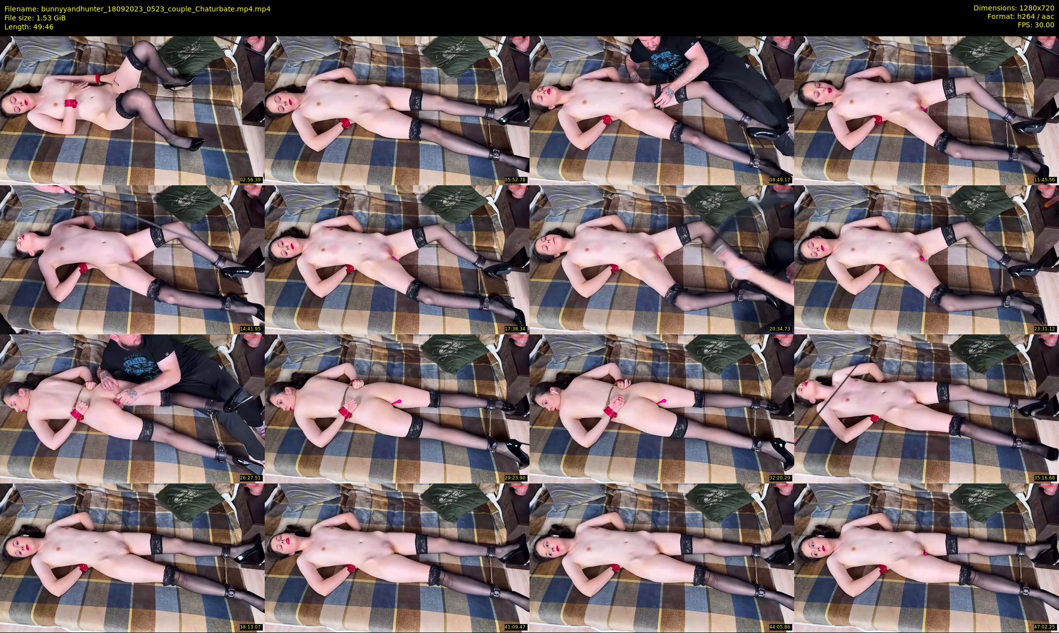 bunnyyandhunter — 50 minute Chaturbate couple cam show recording, 720p, Sep 18, 2023