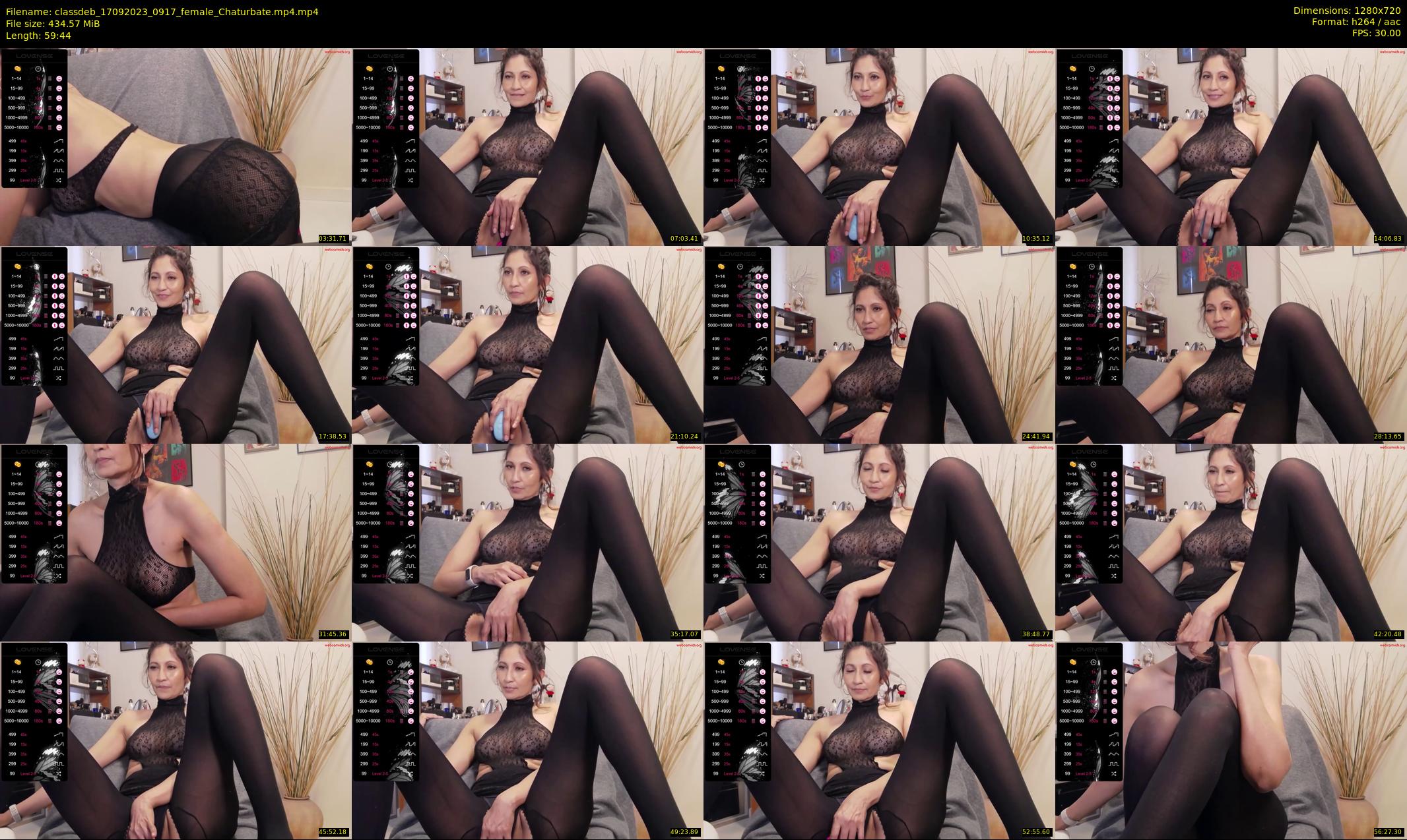 classdeb — 60 minute Chaturbate female cam show recording, 720p, Sep 17, 2023