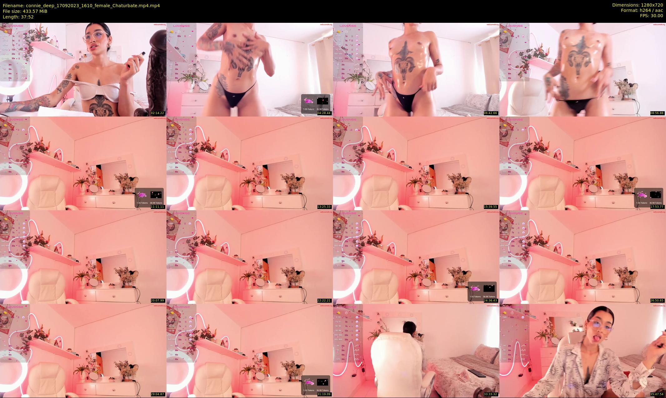 connie_deep — 38 minute Chaturbate female cam show recording, 720p, Sep 17, 2023