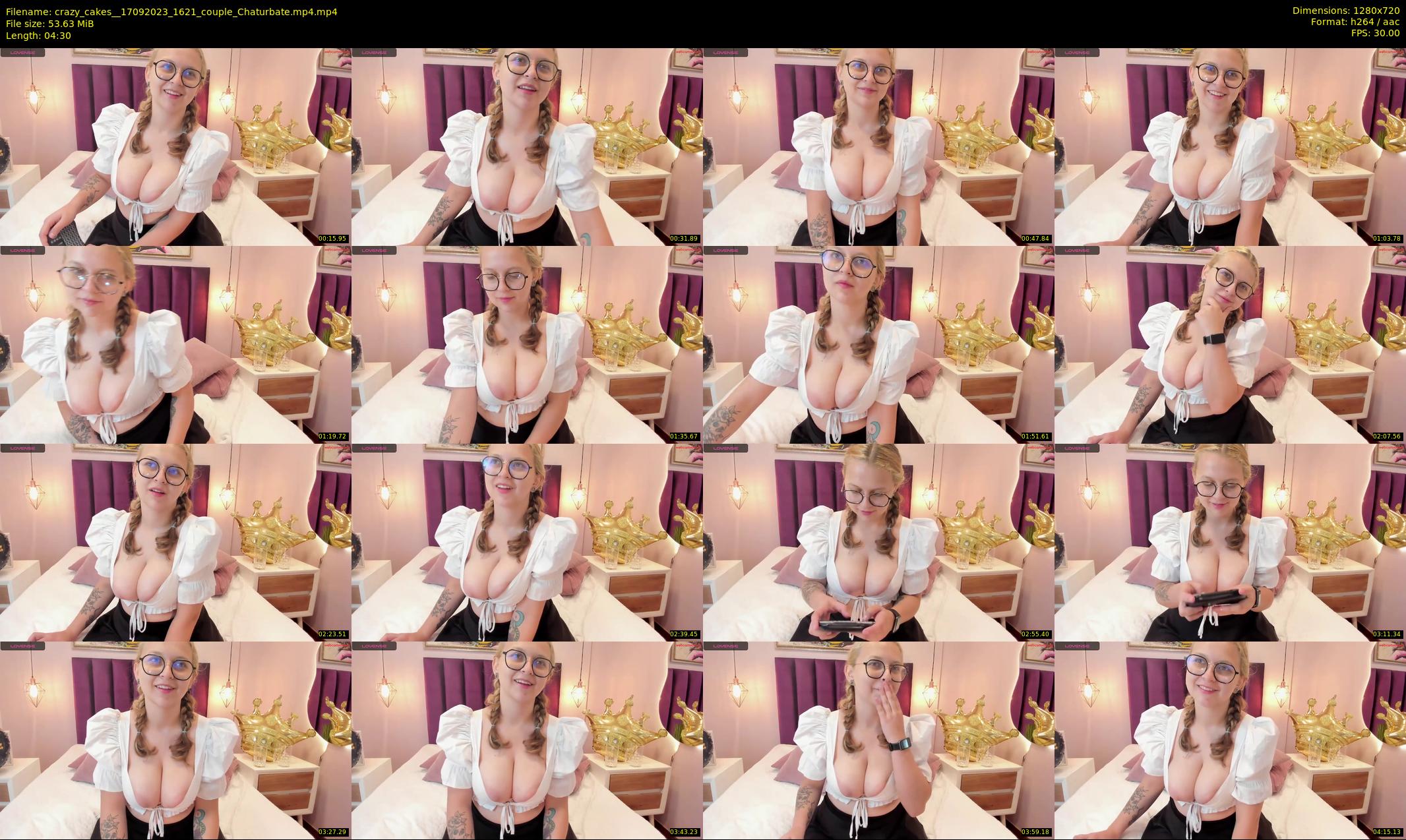 crazy_cakes_ — 5 minute Chaturbate couple cam show recording, 720p, Sep 17, 2023