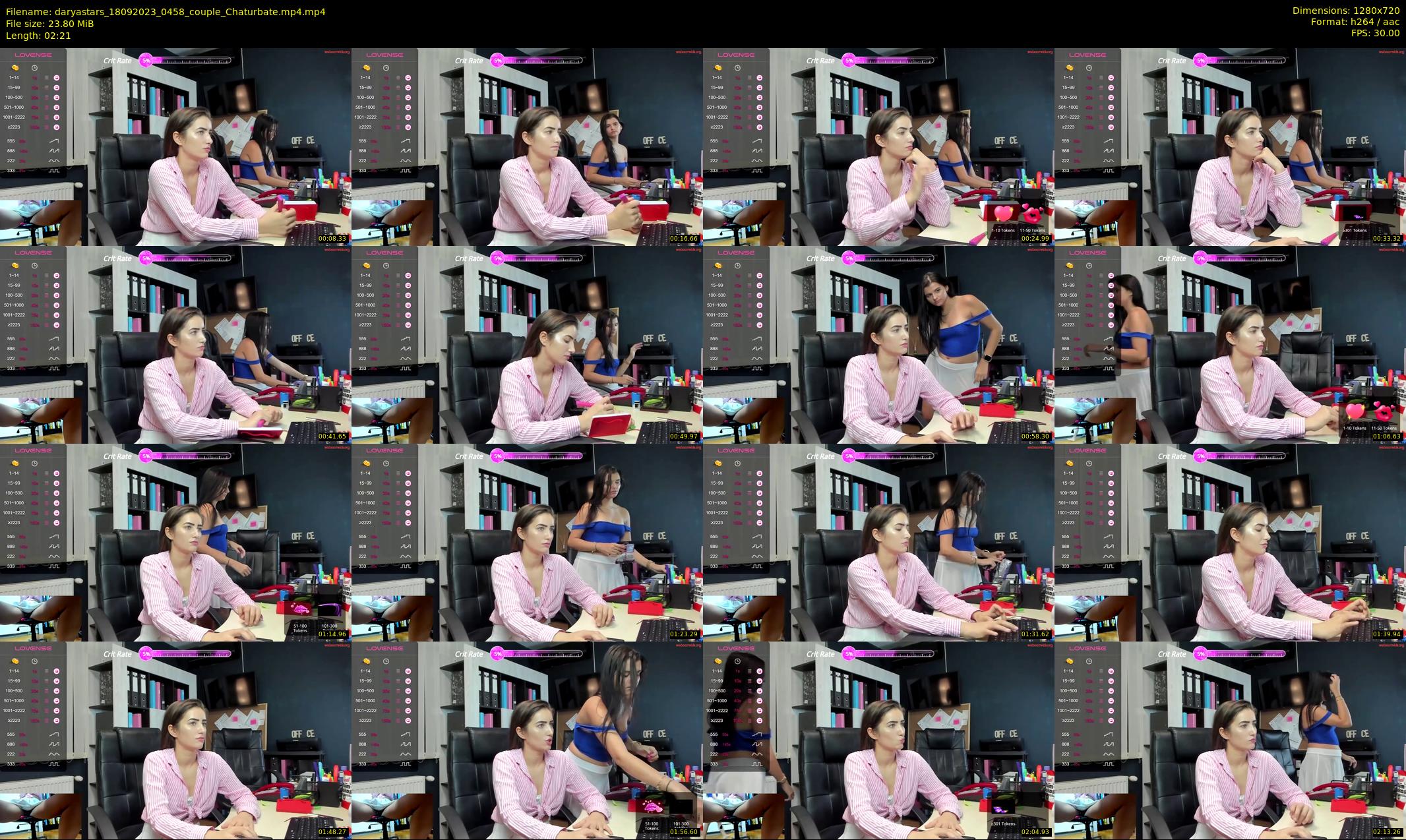 daryastars — 3 minute Chaturbate couple cam show recording, 720p, Sep 18, 2023