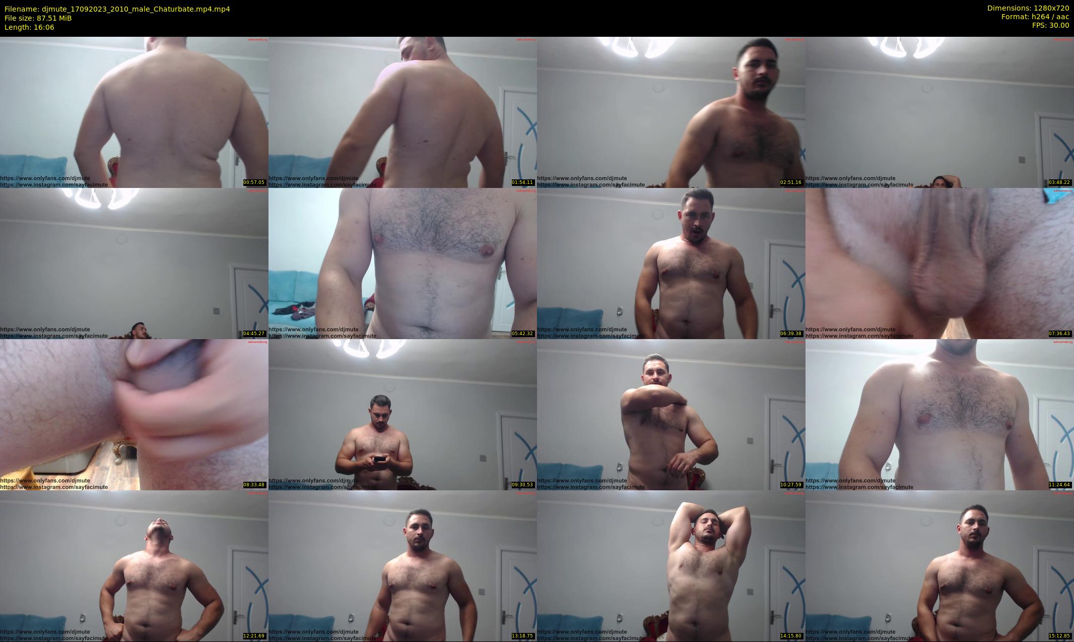 djmute — 17 minute Chaturbate male cam show recording, 720p, Sep 17, 2023