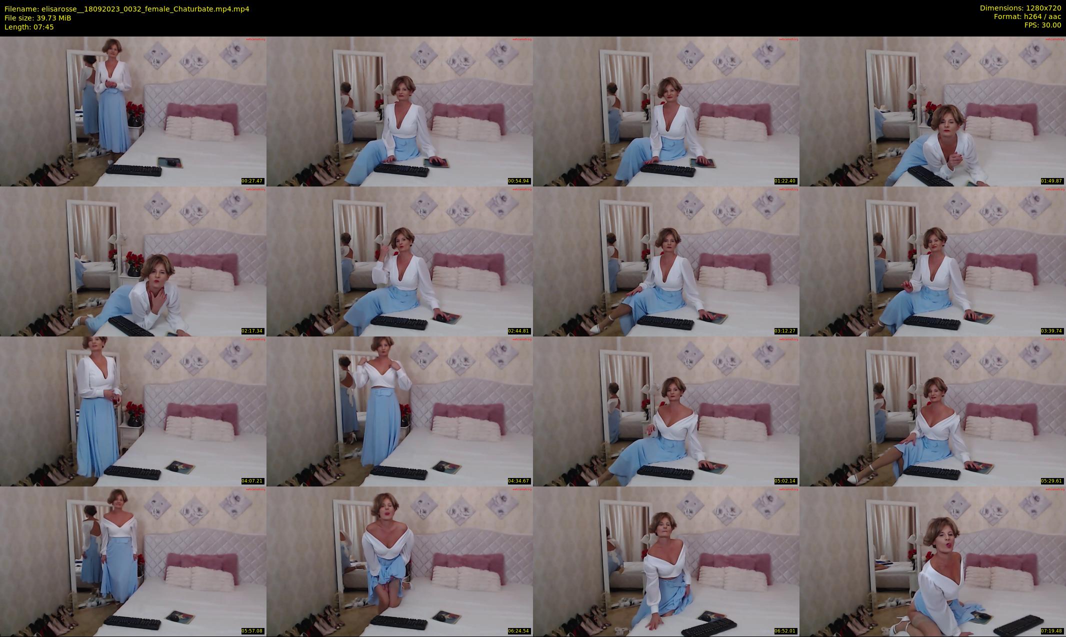 elisarosse_ — 8 minute Chaturbate female cam show recording, 720p, Sep 18, 2023