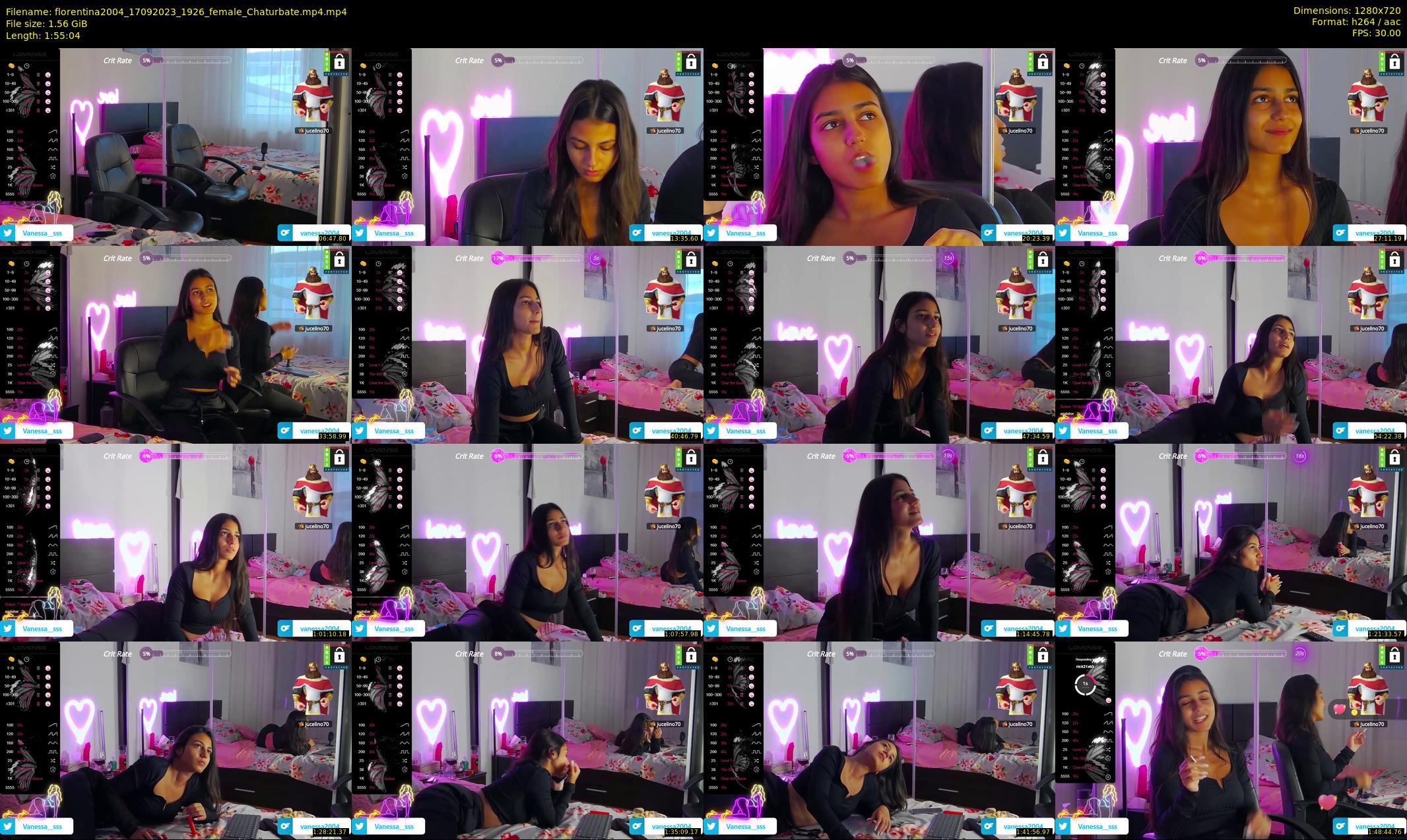 florentina2004 — 116 minute Chaturbate female cam show recording, 720p, Sep 17, 2023