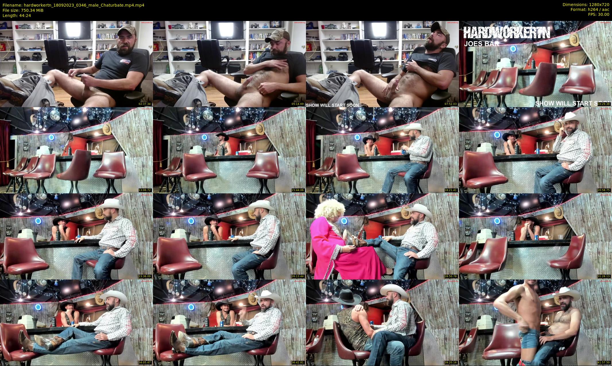 hardworkertn — 45 minute Chaturbate male cam show recording, 720p, Sep 18, 2023