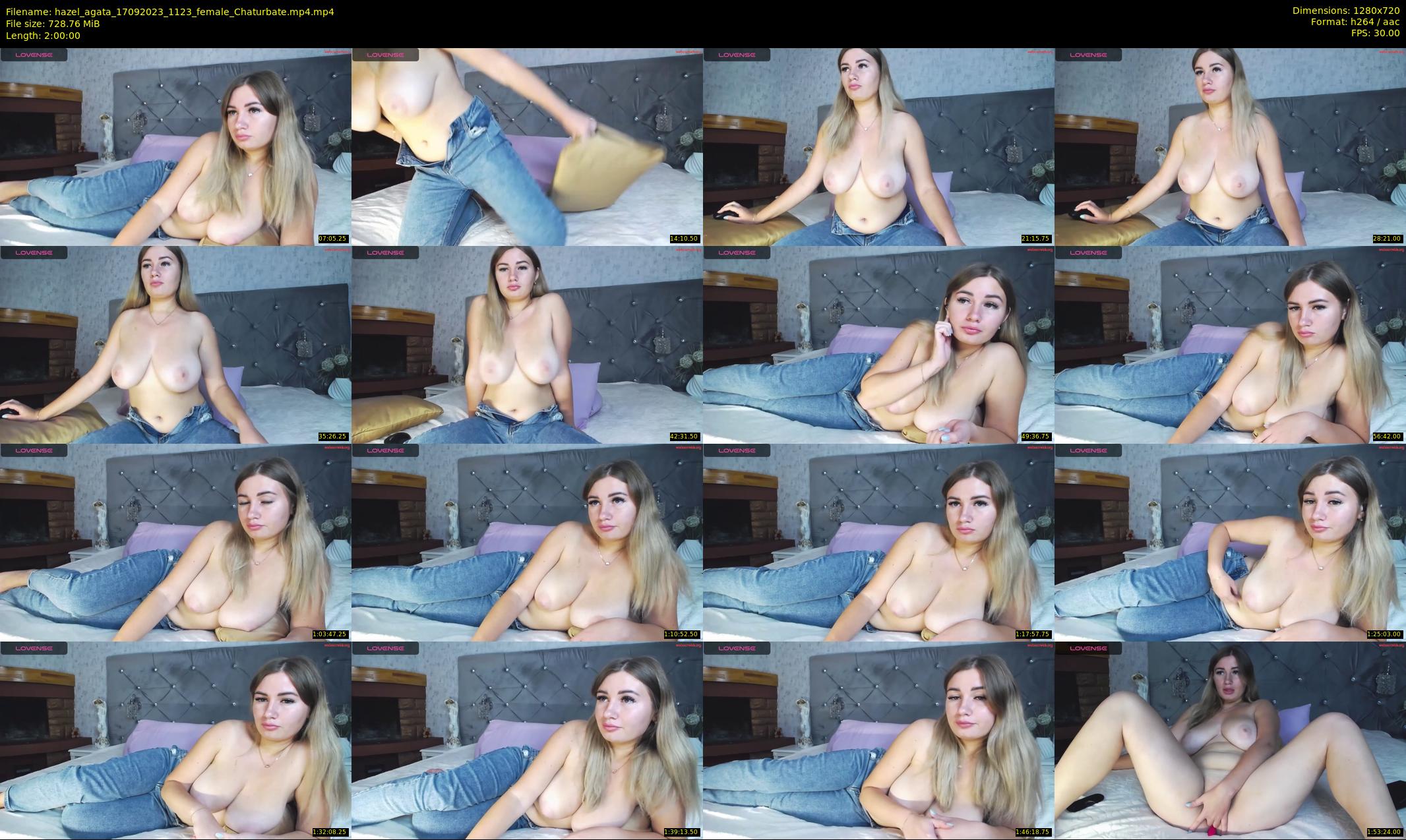 hazel_agata — 120 minute Chaturbate female cam show recording, 720p, Sep 17, 2023