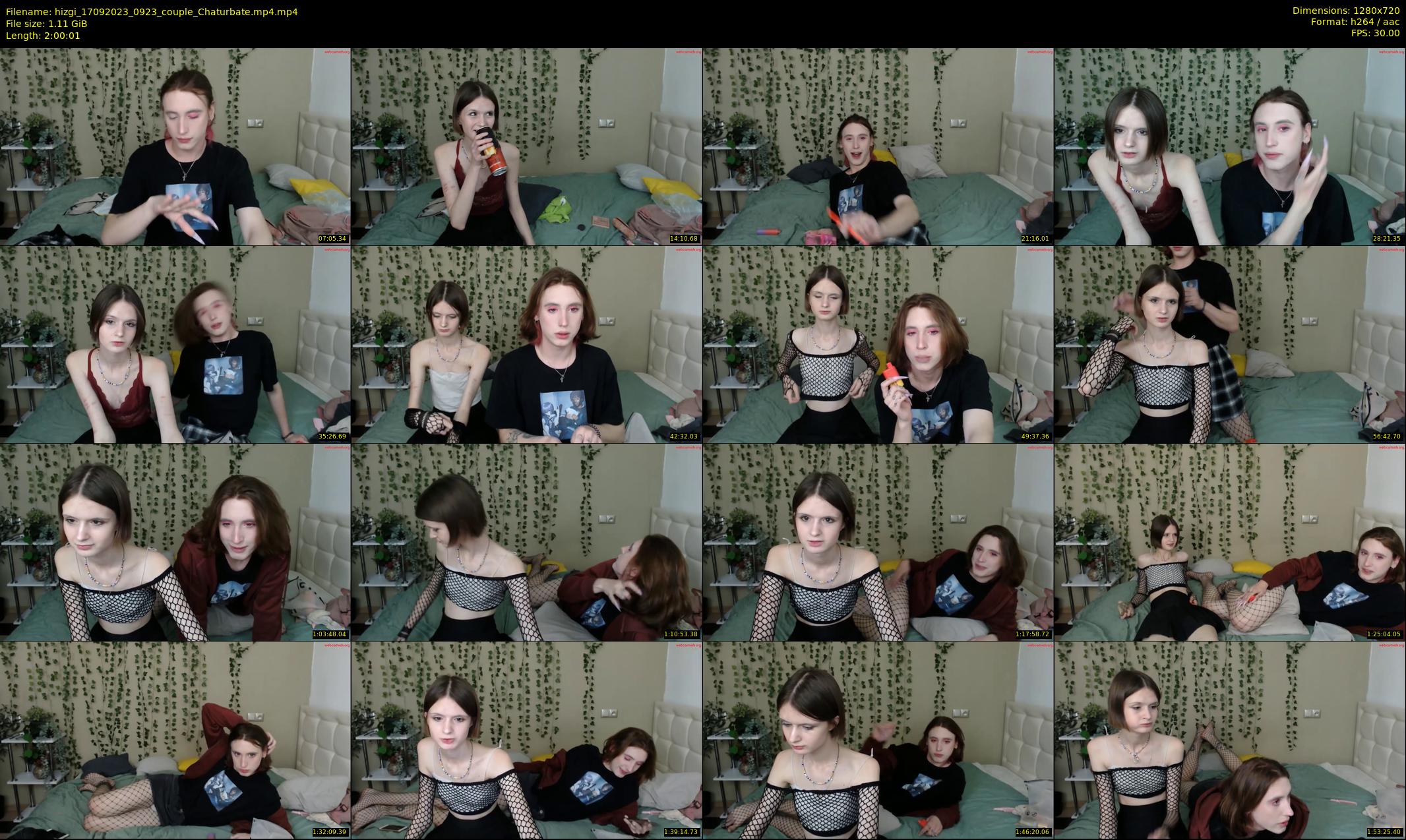 hizgi — 121 minute Chaturbate couple cam show recording, 720p, Sep 17, 2023
