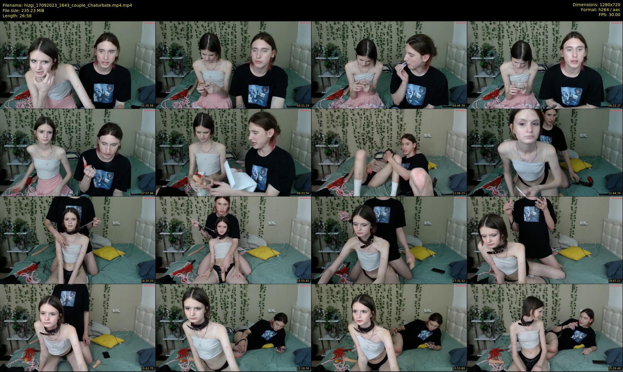 hizgi — 27 minute Chaturbate couple cam show recording, 720p, Sep 17, 2023