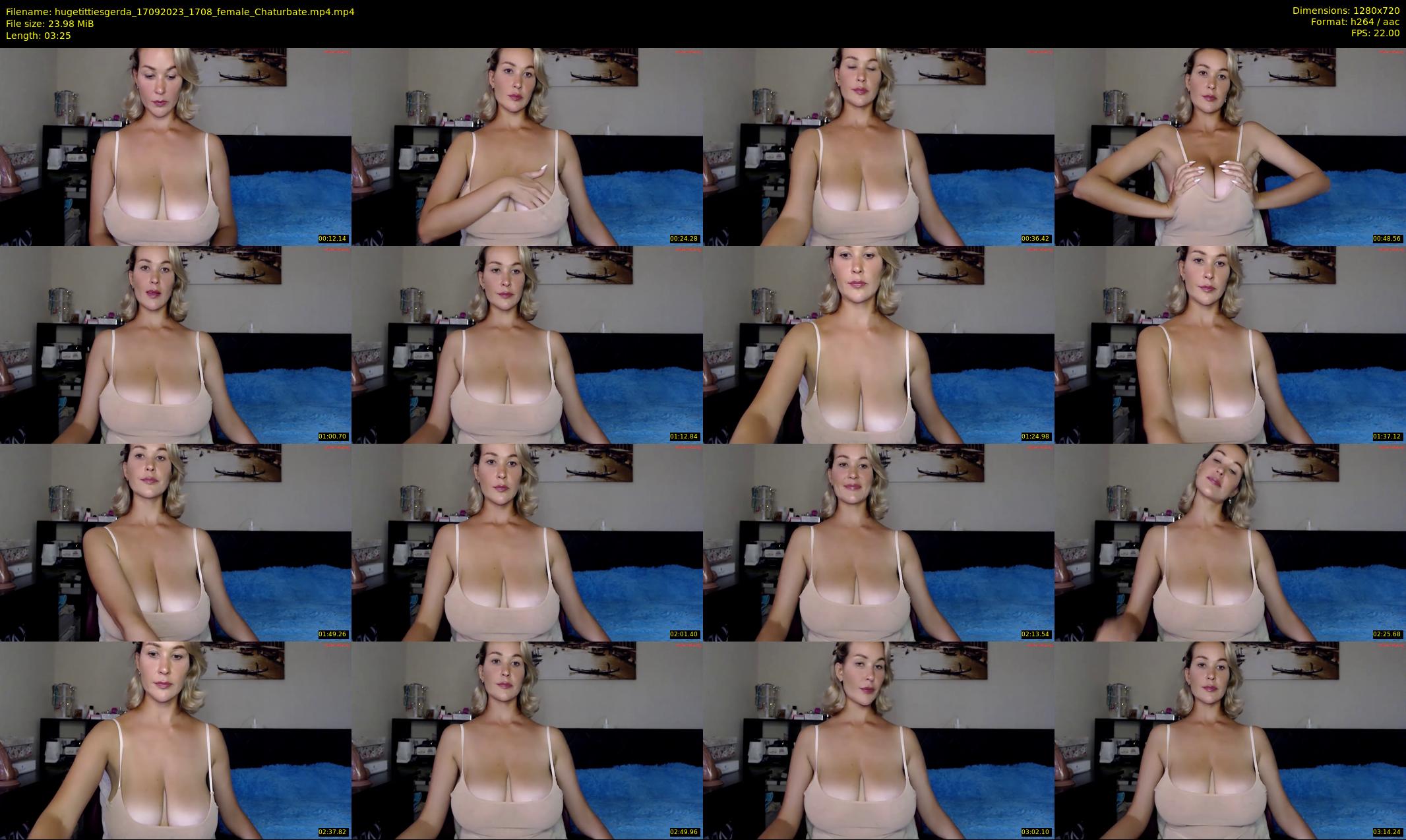 hugetittiesgerda — 4 minute Chaturbate female cam show recording, 720p, Sep 17, 2023