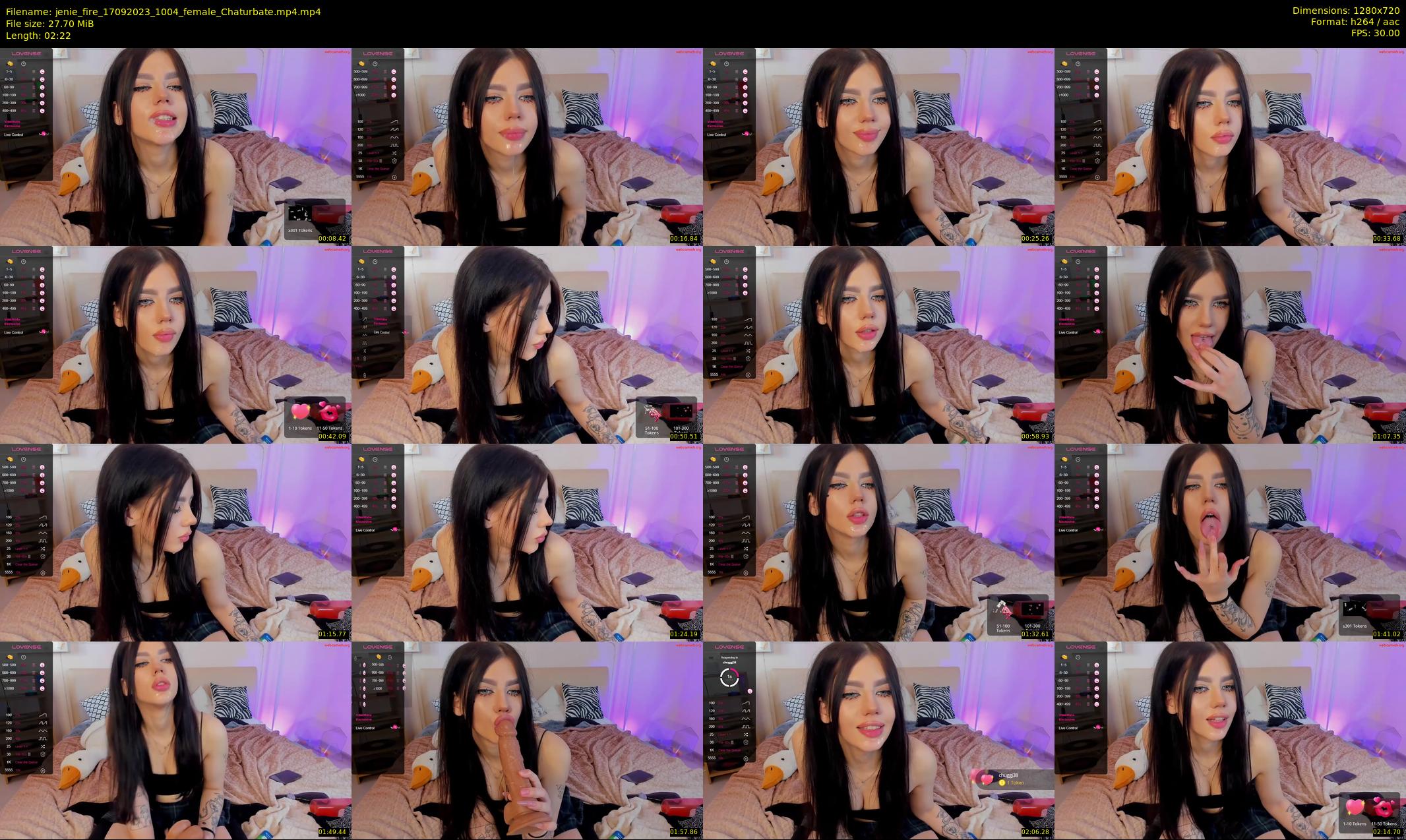 jenie_fire — 3 minute Chaturbate female cam show recording, 720p, Sep 17, 2023