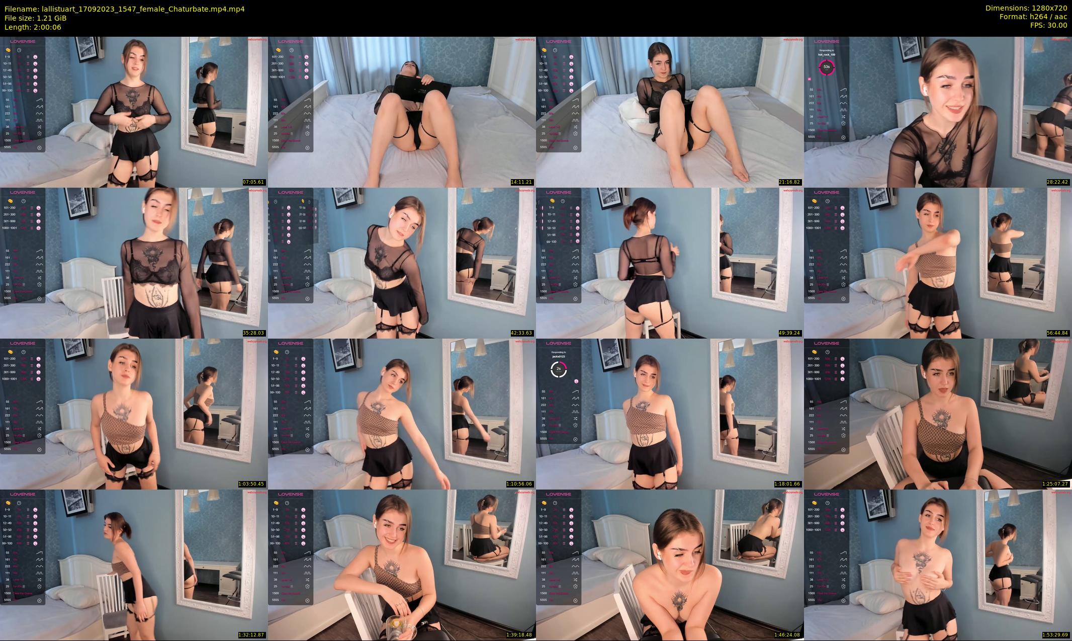 lallistuart — 121 minute Chaturbate female cam show recording, 720p, Sep 17, 2023