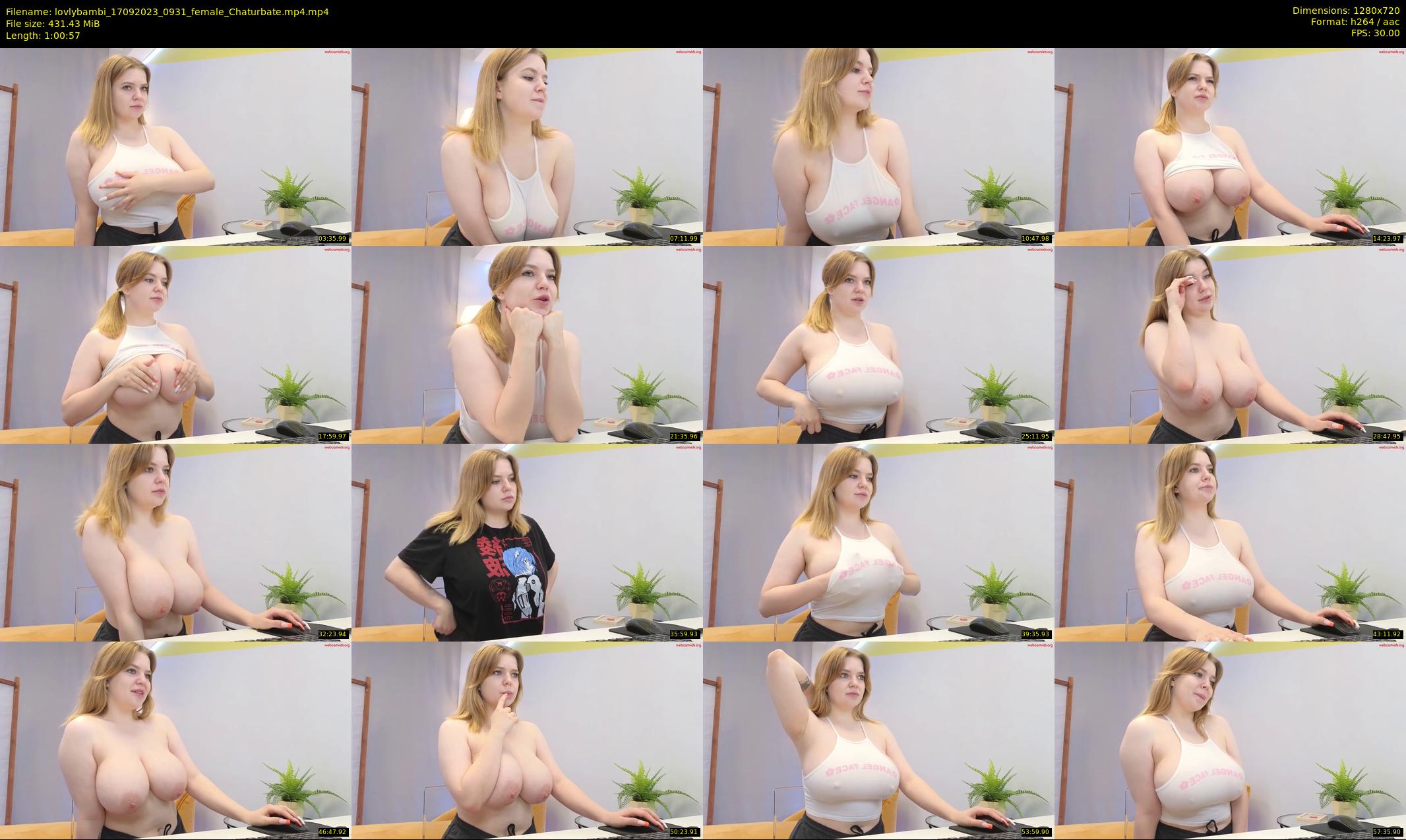 lovlybambi — 61 minute Chaturbate female cam show recording, 720p, Sep 17, 2023